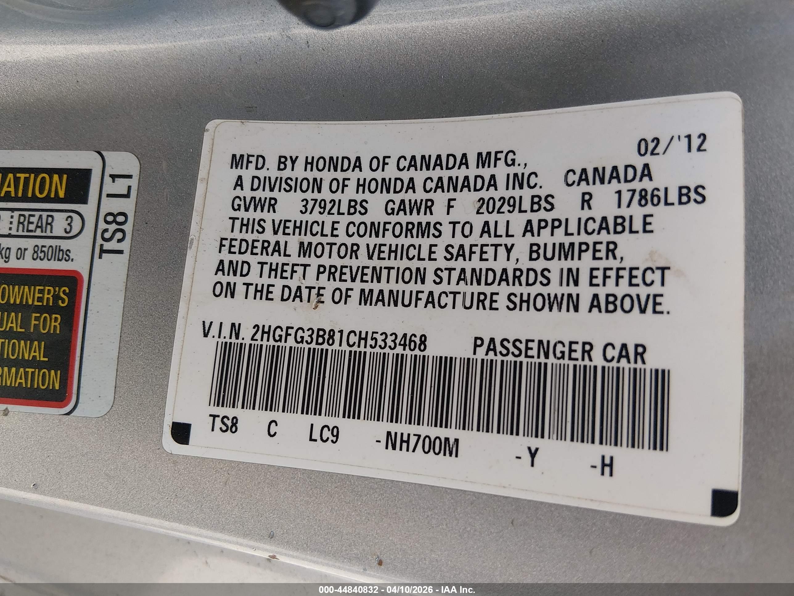 HONDA CIVIC image 9