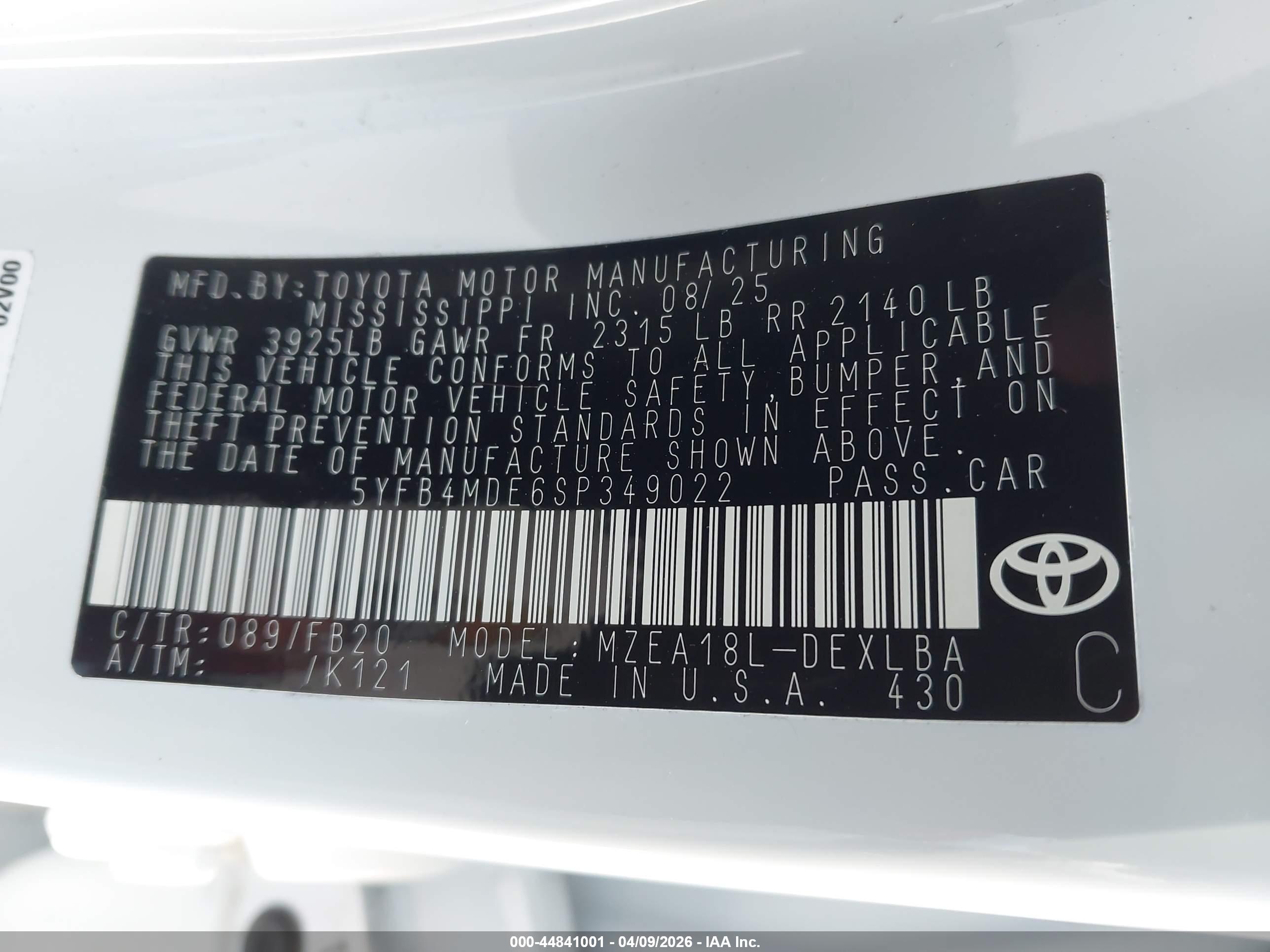 TOYOTA COROLLA image 9