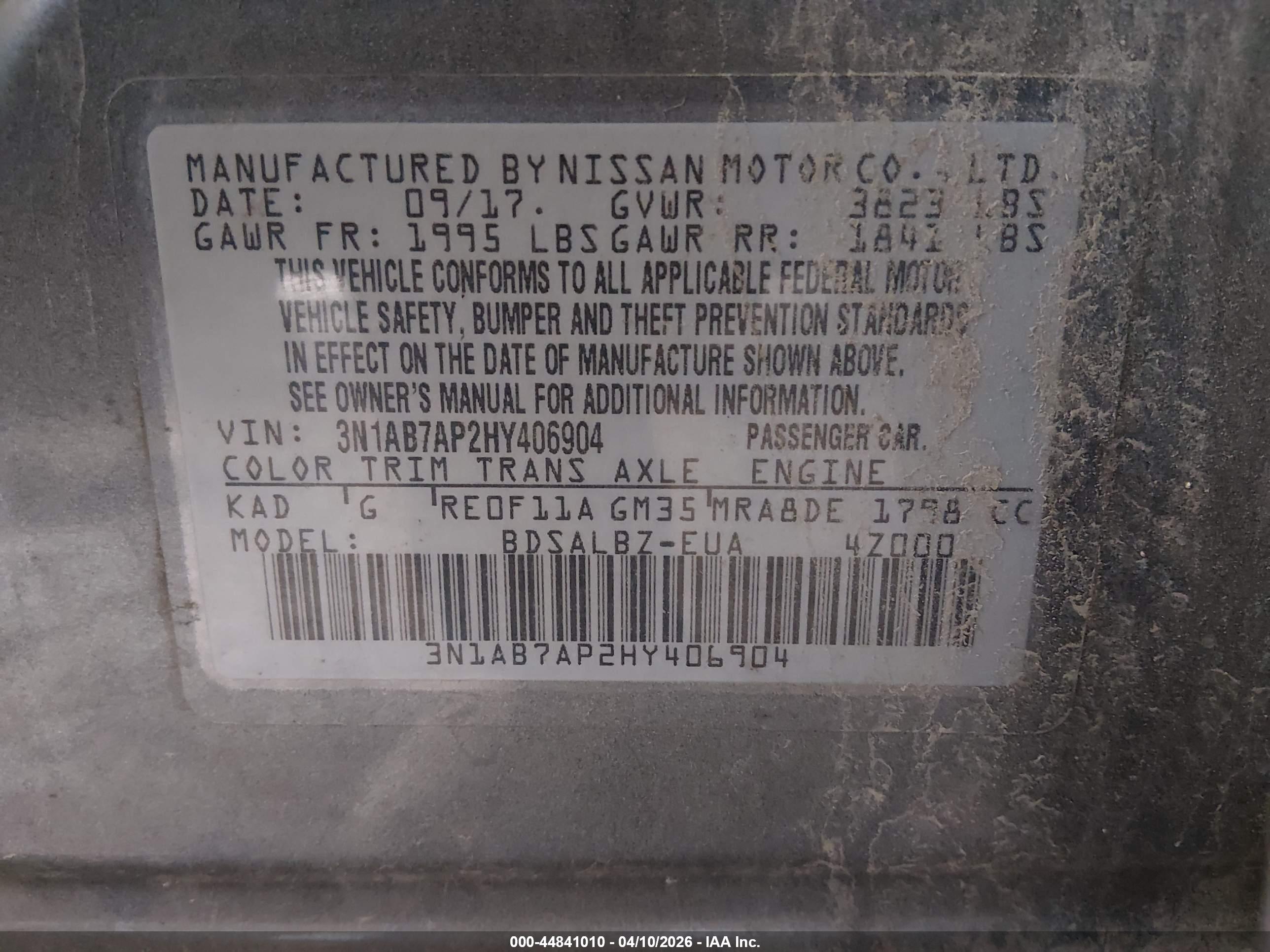 NISSAN SENTRA image 9