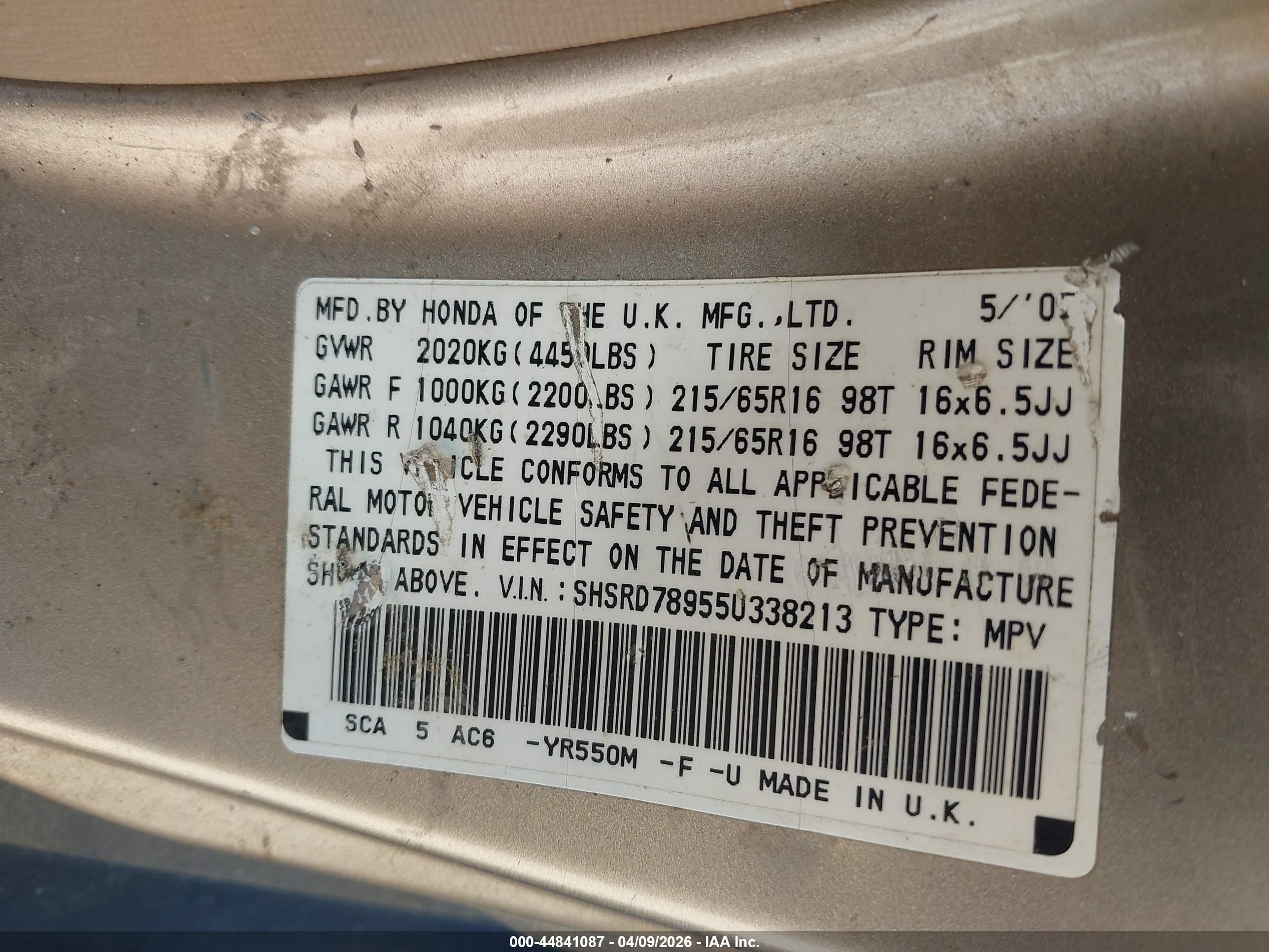 HONDA CR-V image 9