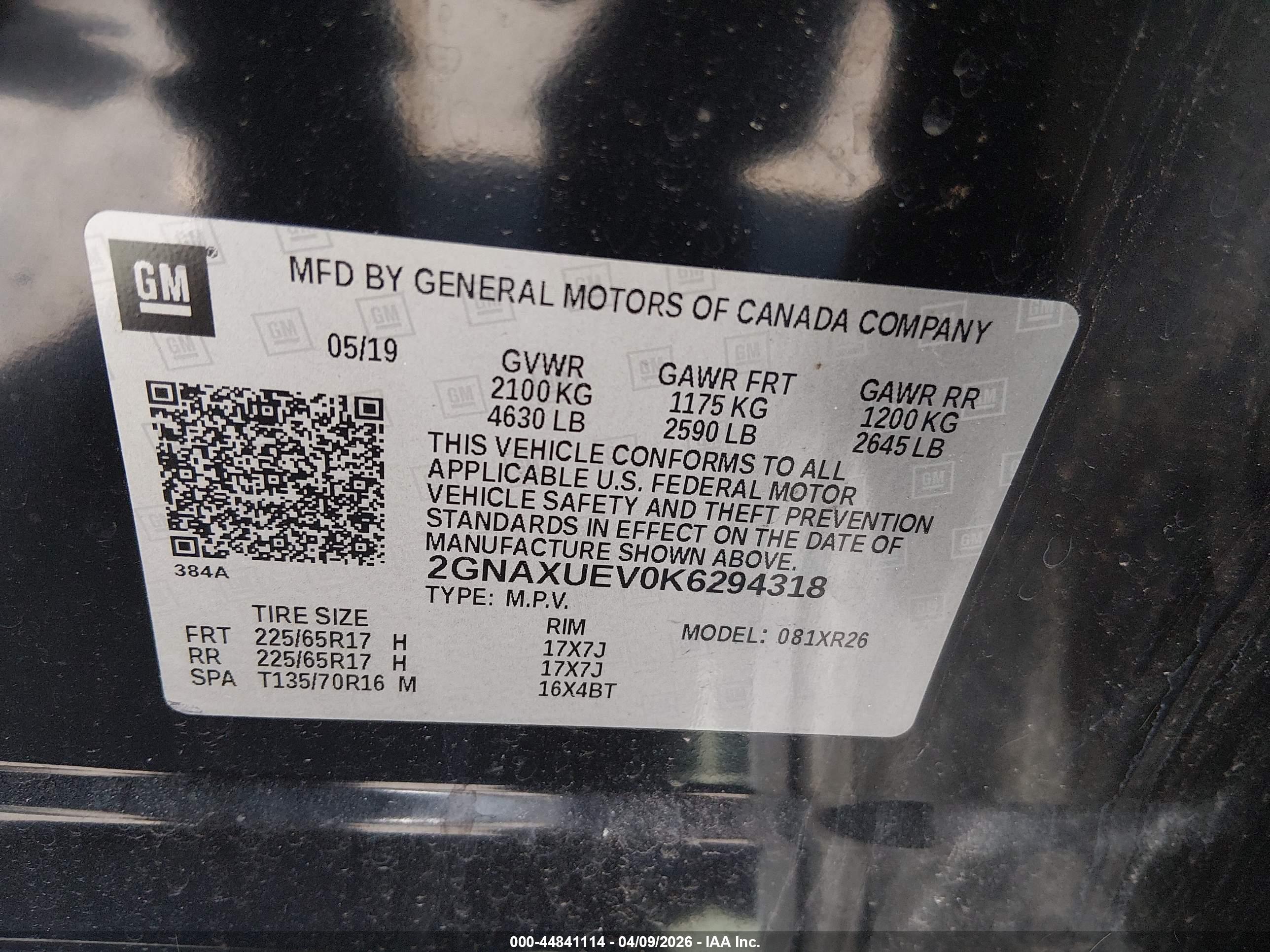 CHEVROLET EQUINOX image 9