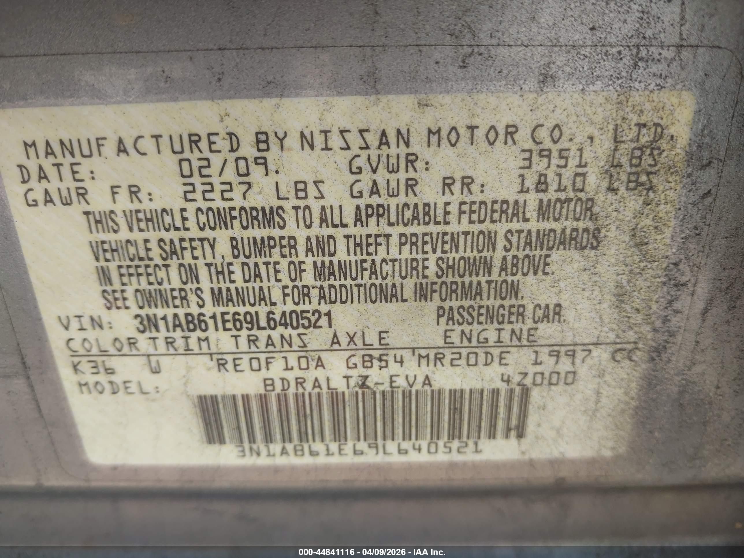 NISSAN SENTRA image 9