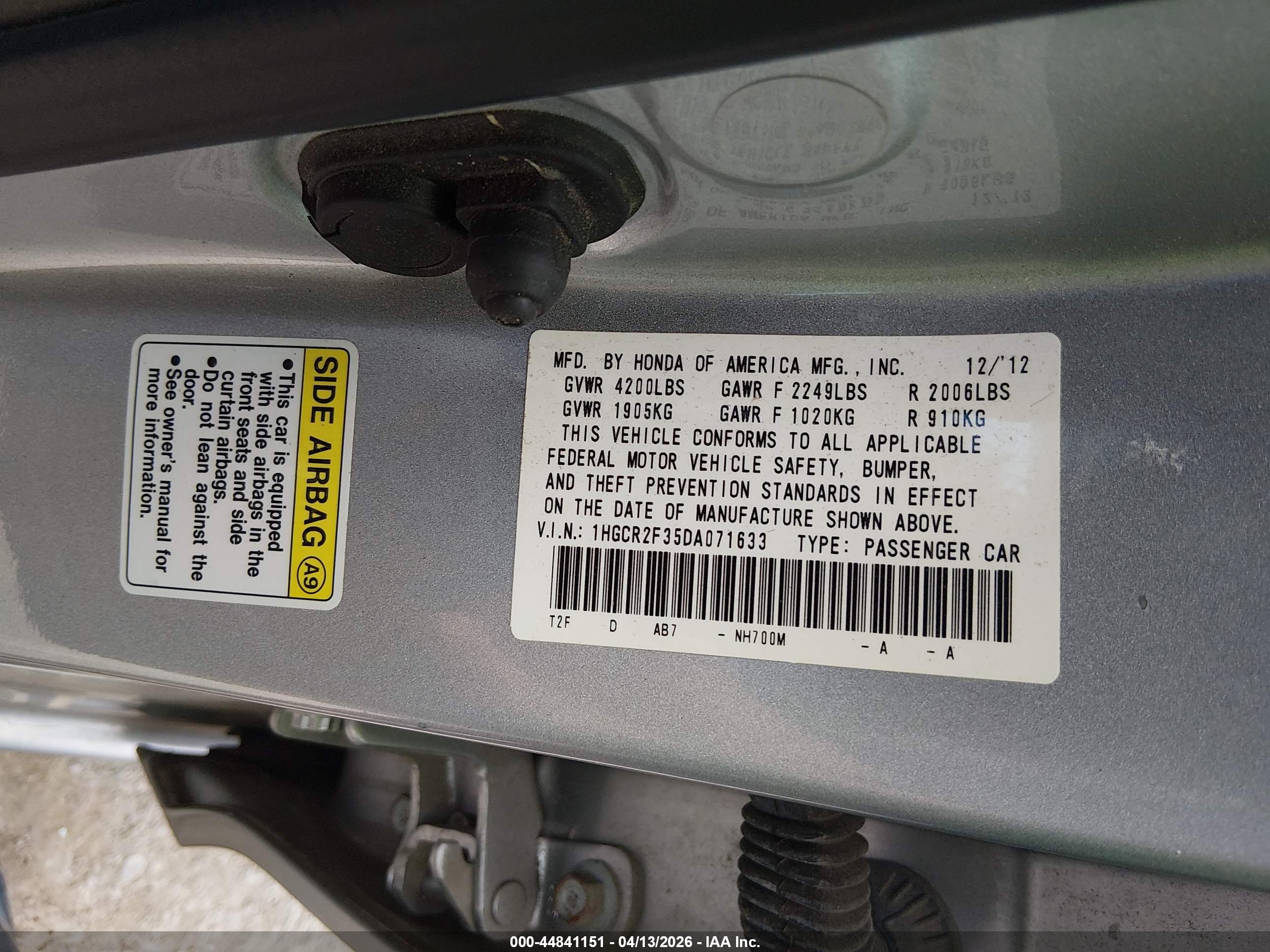 HONDA ACCORD image 9