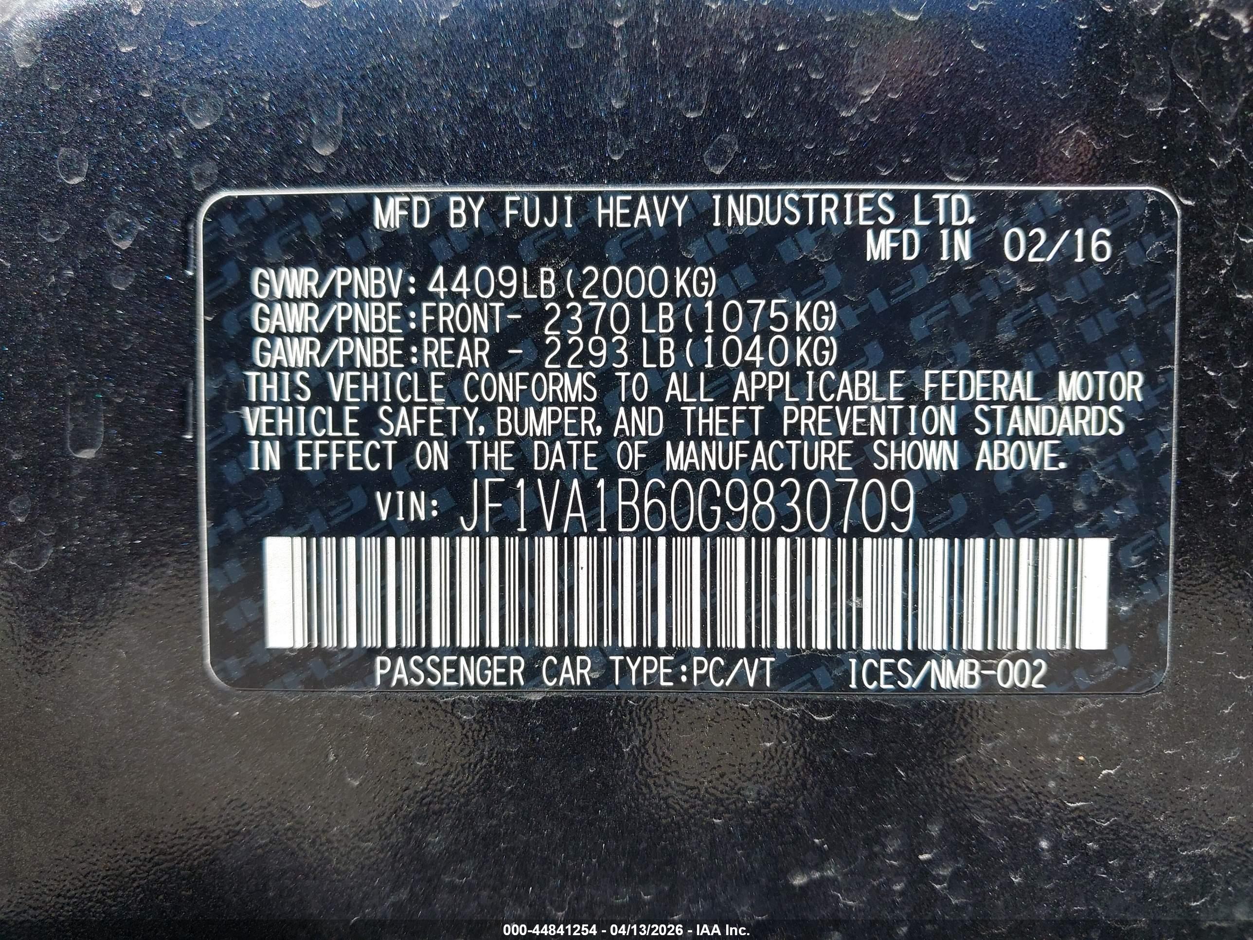 SUBARU WRX image 9