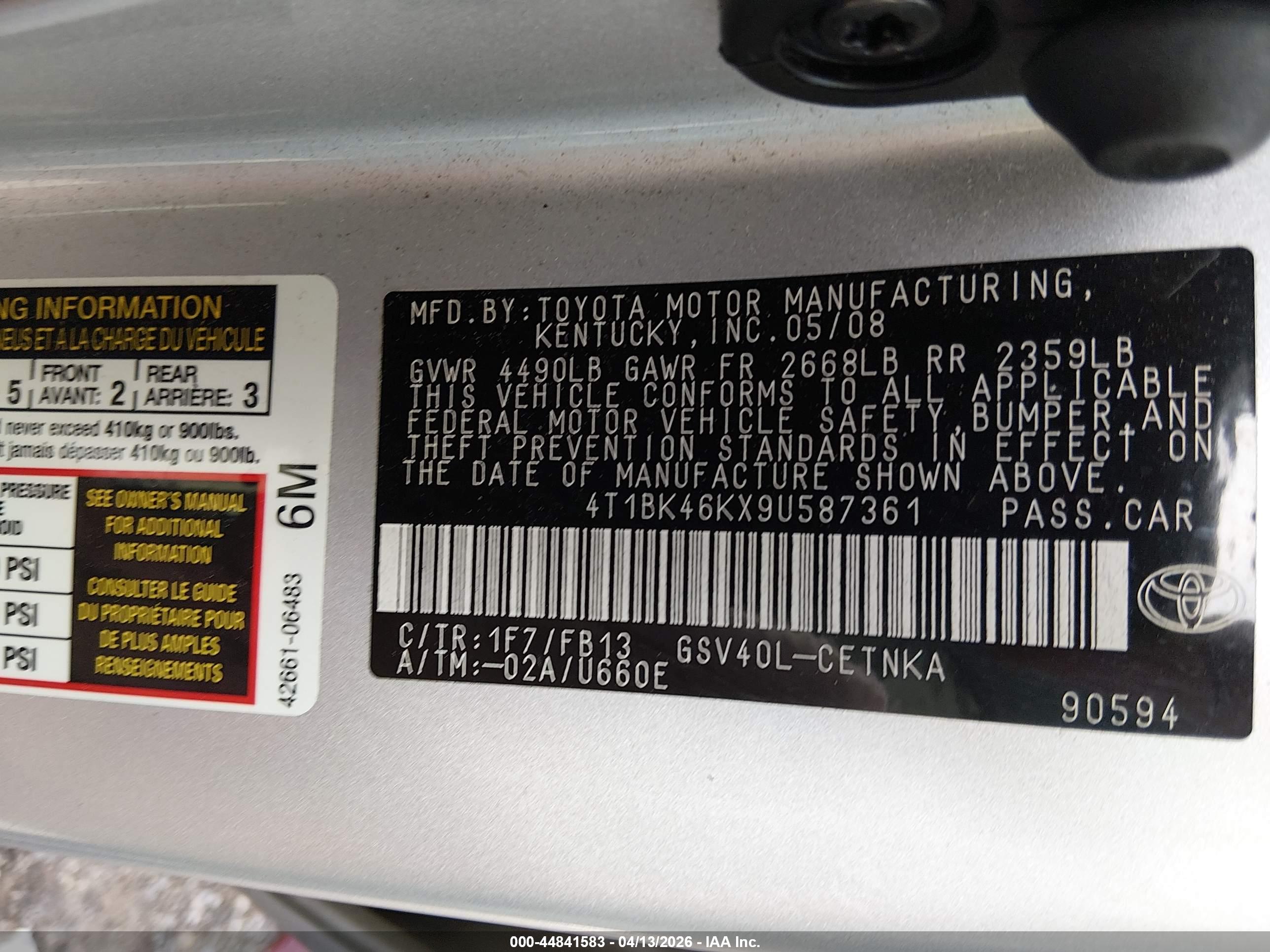 TOYOTA CAMRY image 9