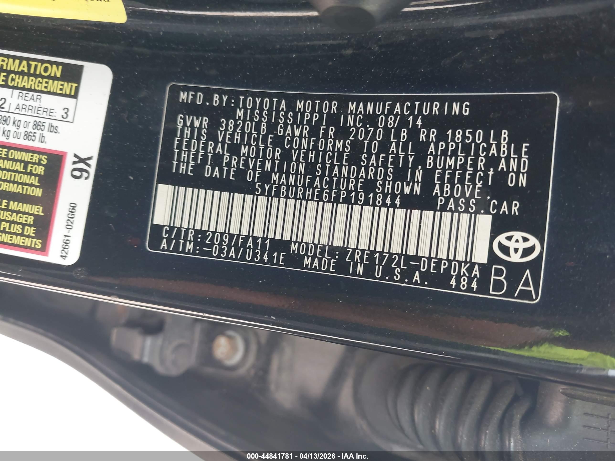 TOYOTA COROLLA image 9