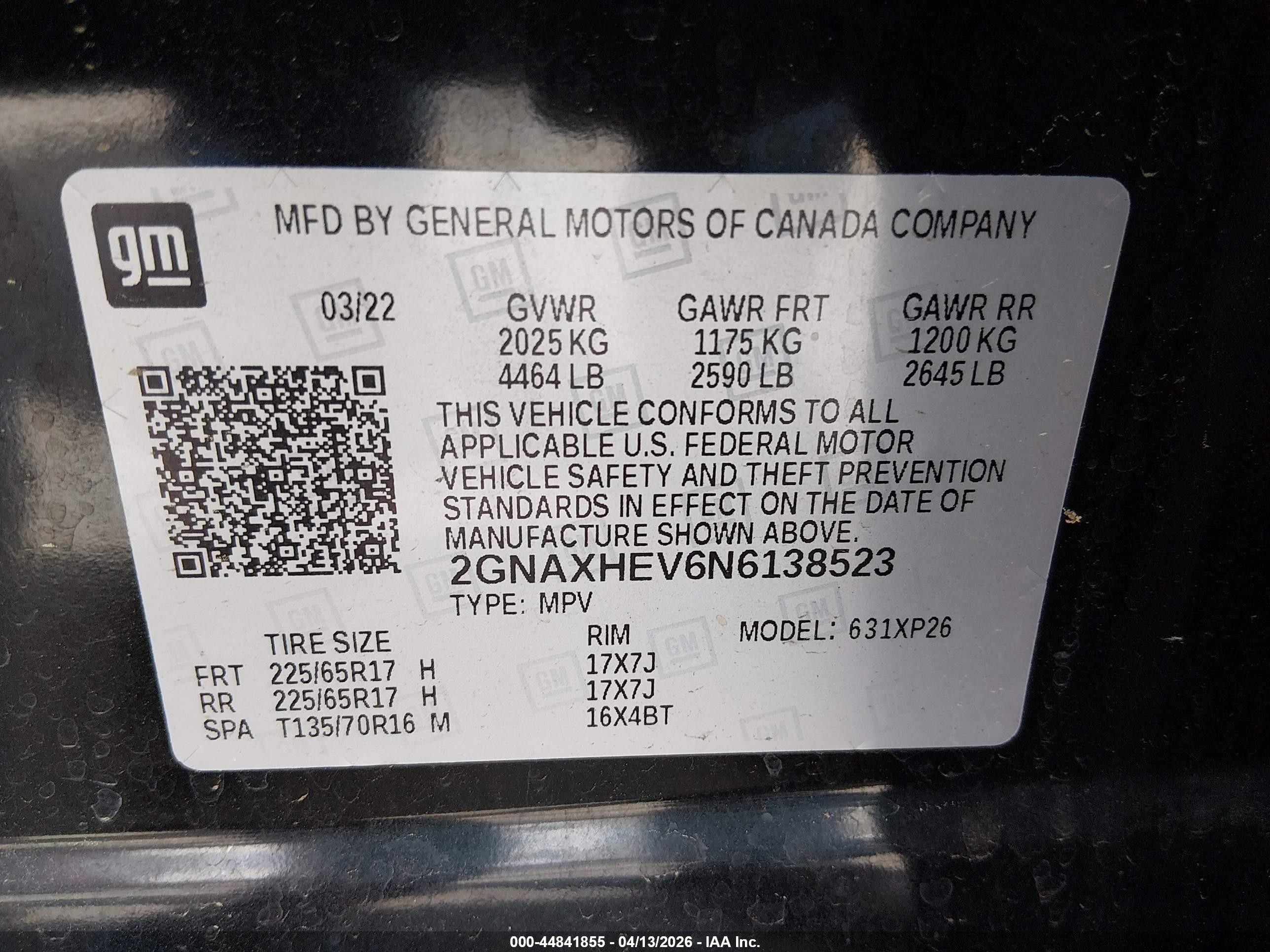 CHEVROLET EQUINOX image 9