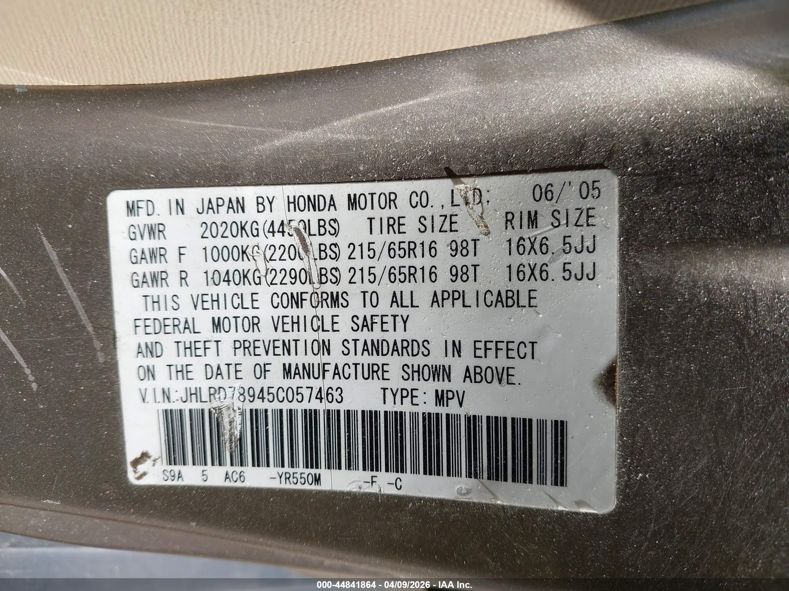 HONDA CR-V image 9