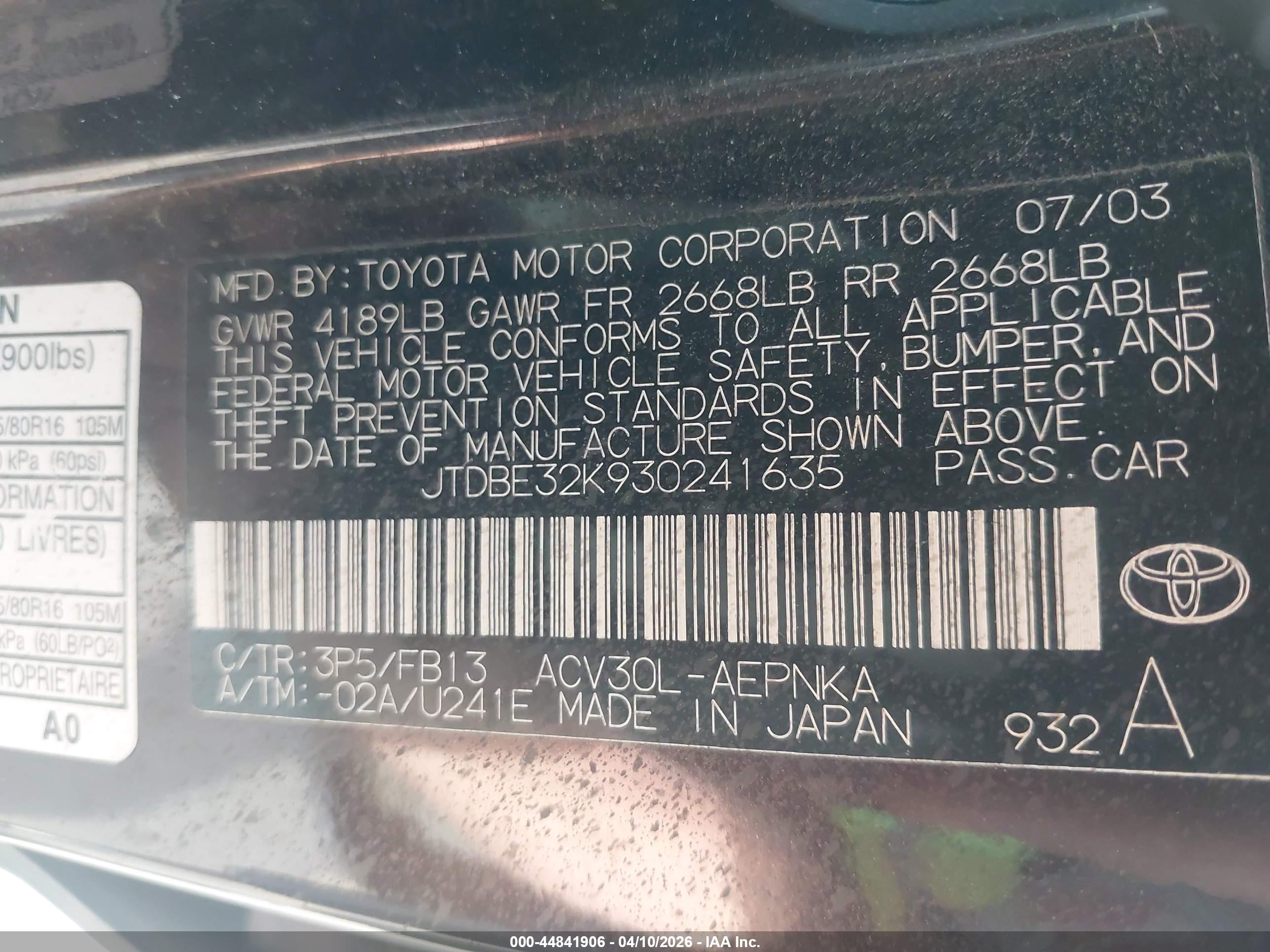 TOYOTA CAMRY image 9