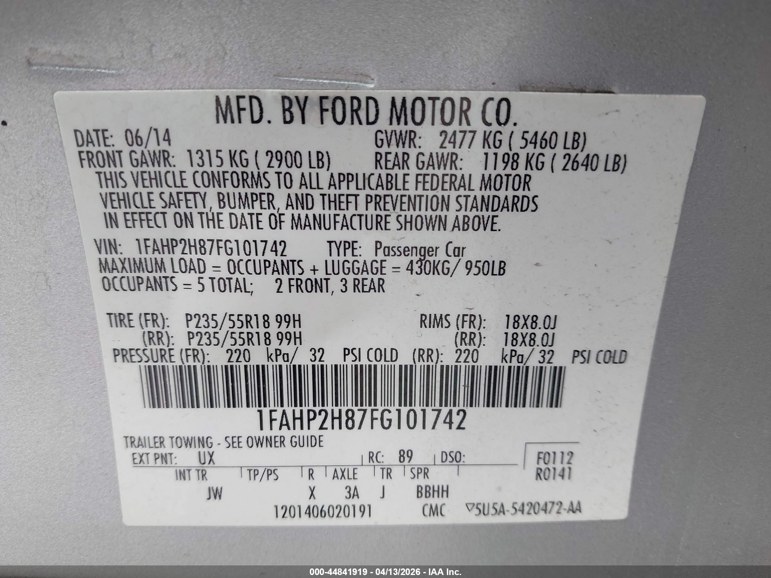 FORD TAURUS image 9