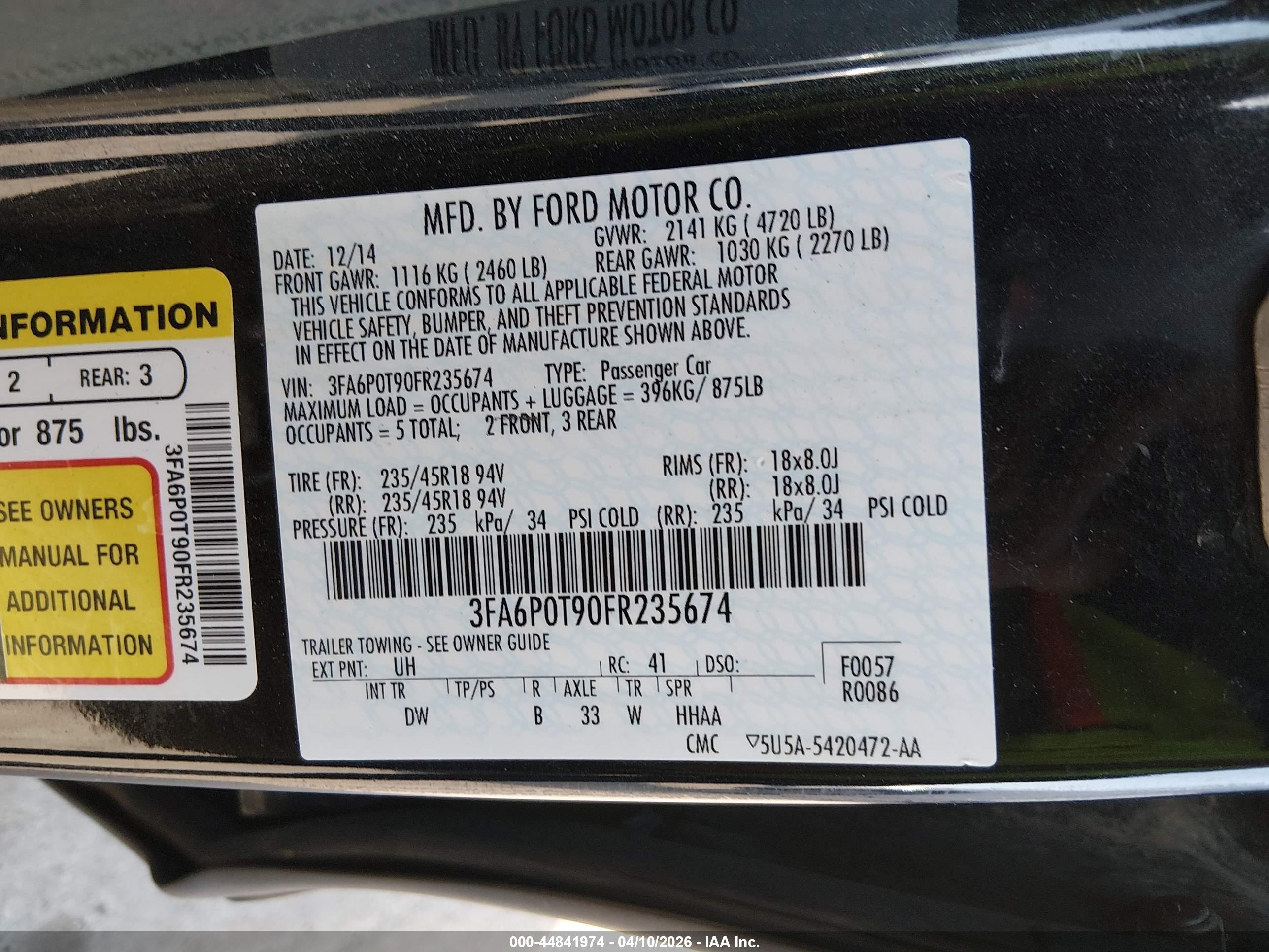 FORD FUSION image 9