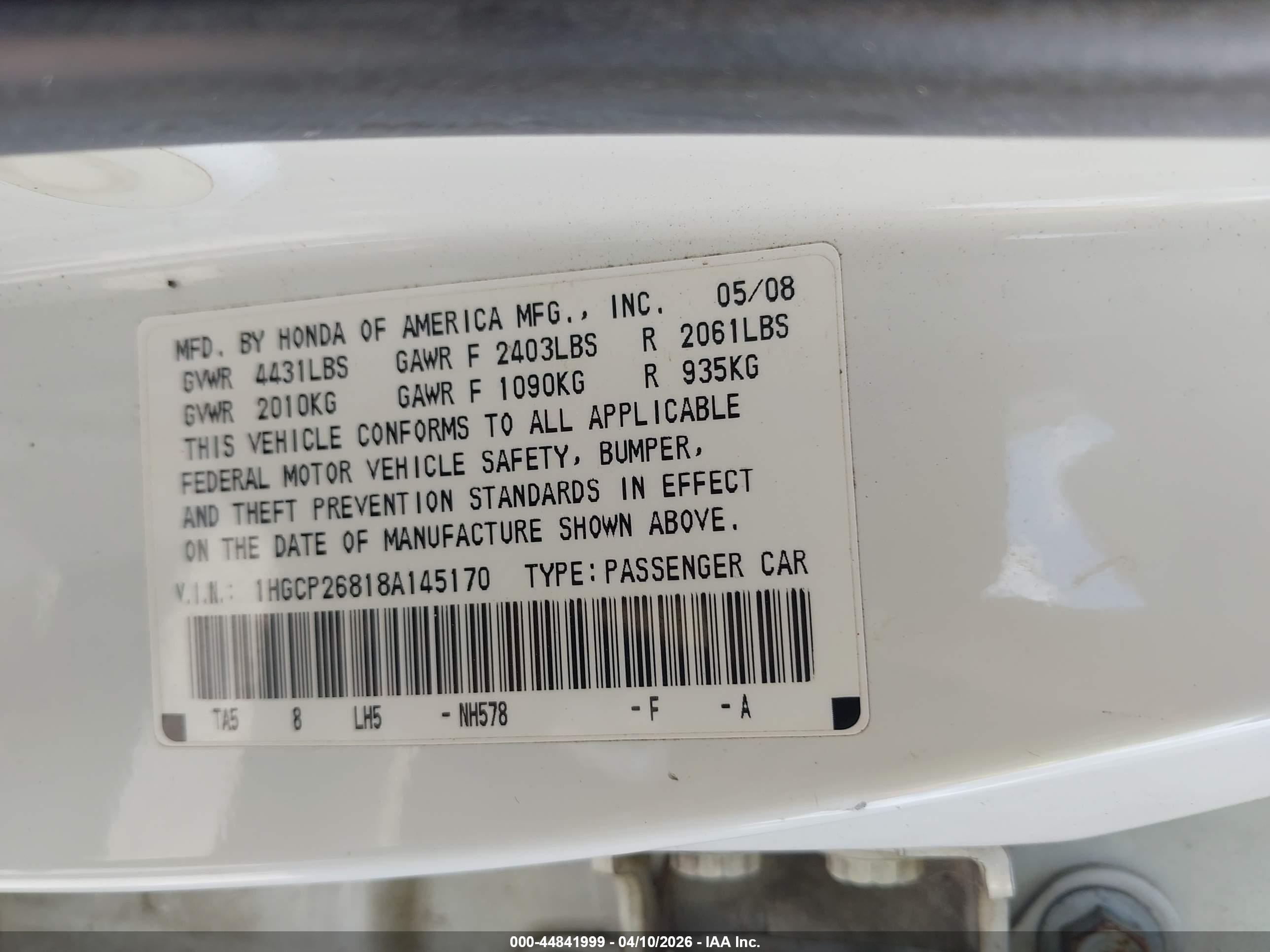 HONDA ACCORD image 9