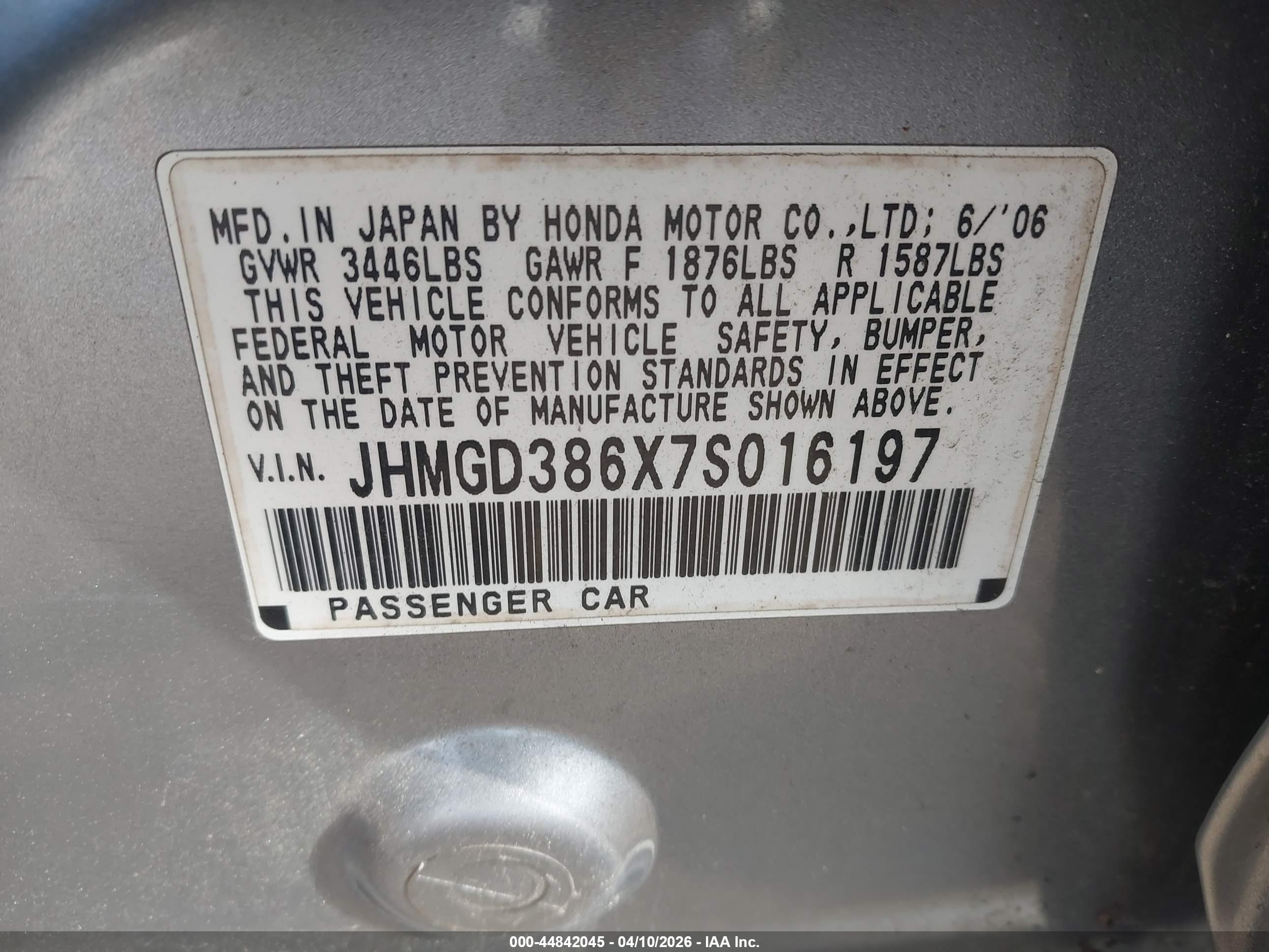HONDA FIT image 9