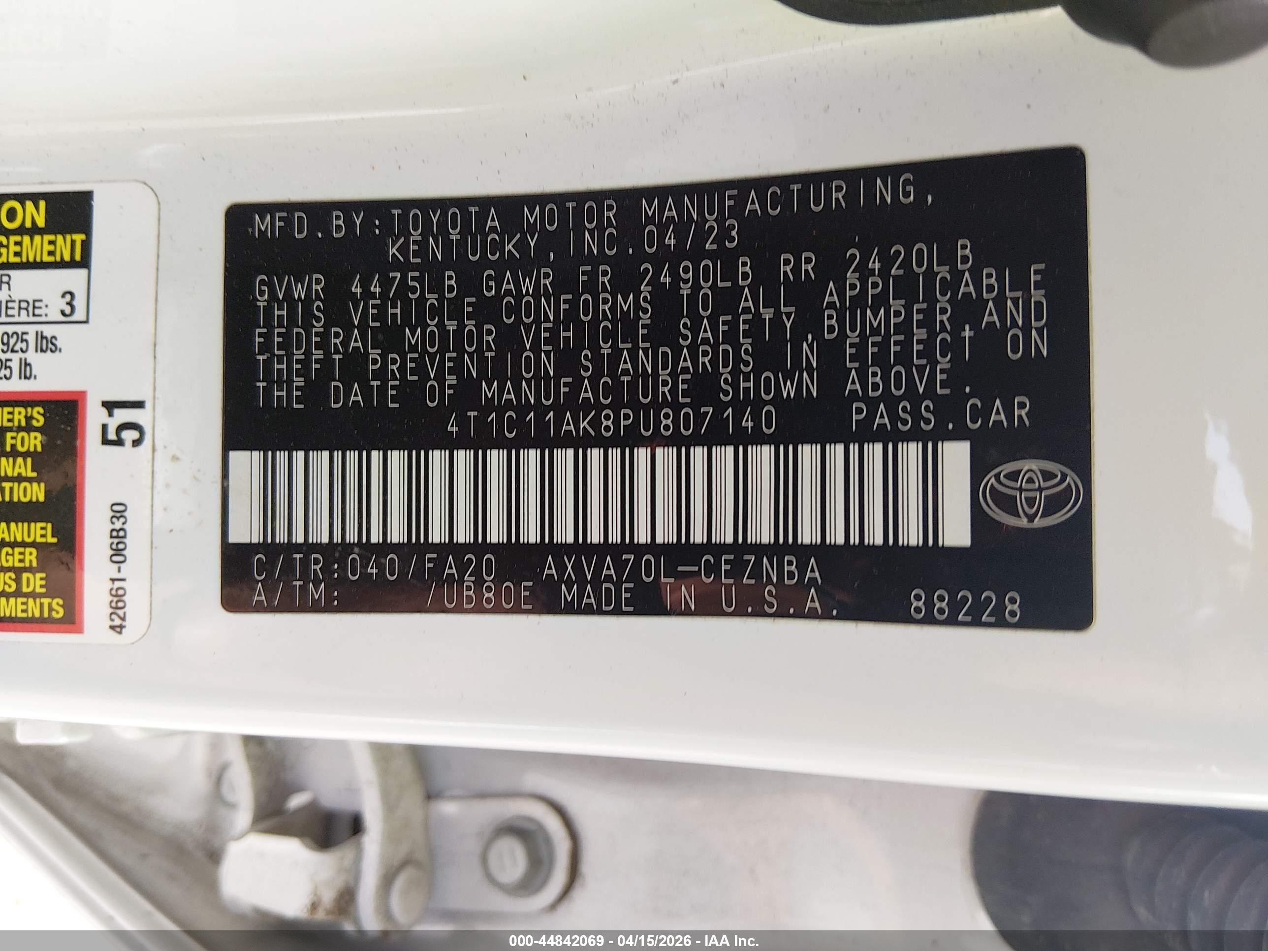 TOYOTA CAMRY image 9