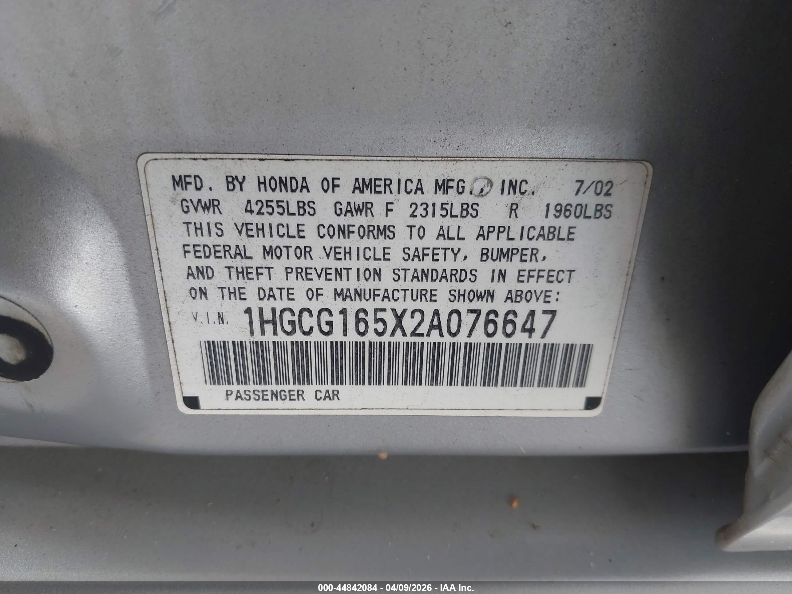HONDA ACCORD image 9