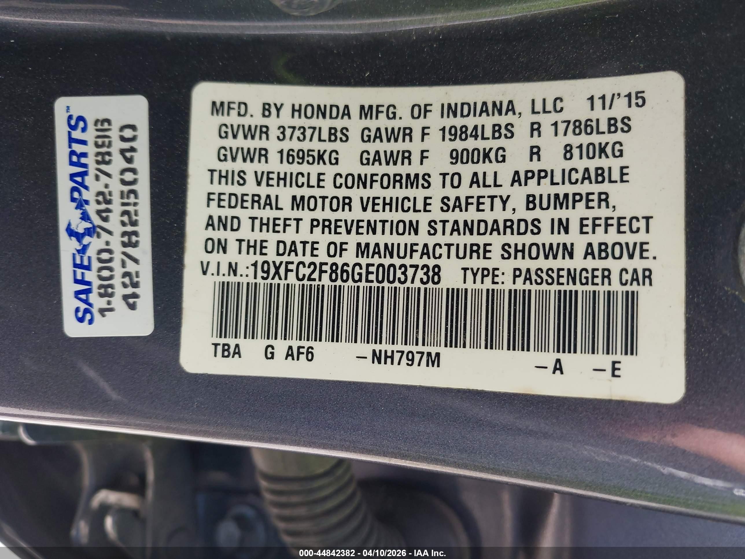 HONDA CIVIC image 9