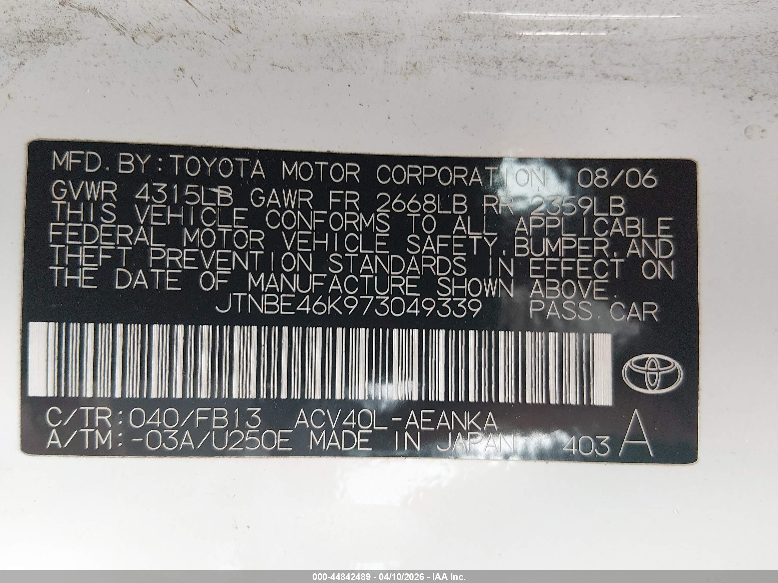 TOYOTA CAMRY image 9