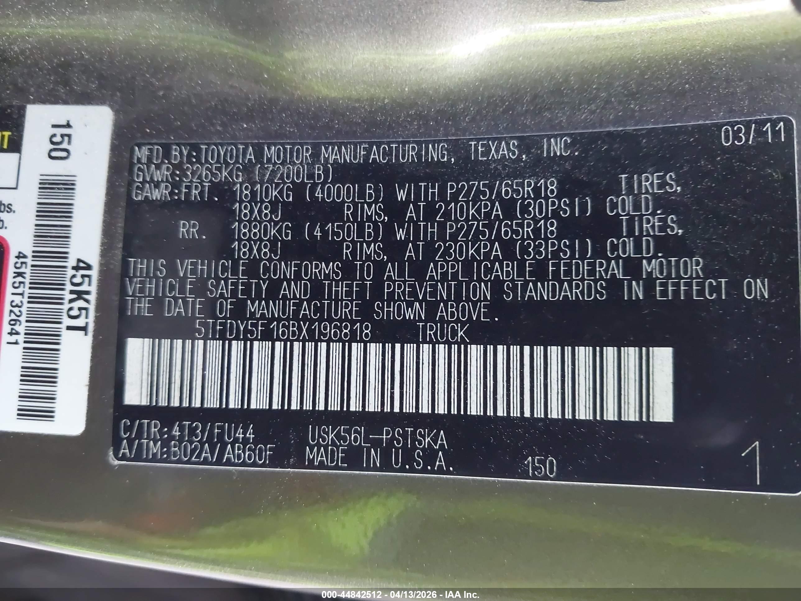 TOYOTA TUNDRA image 9