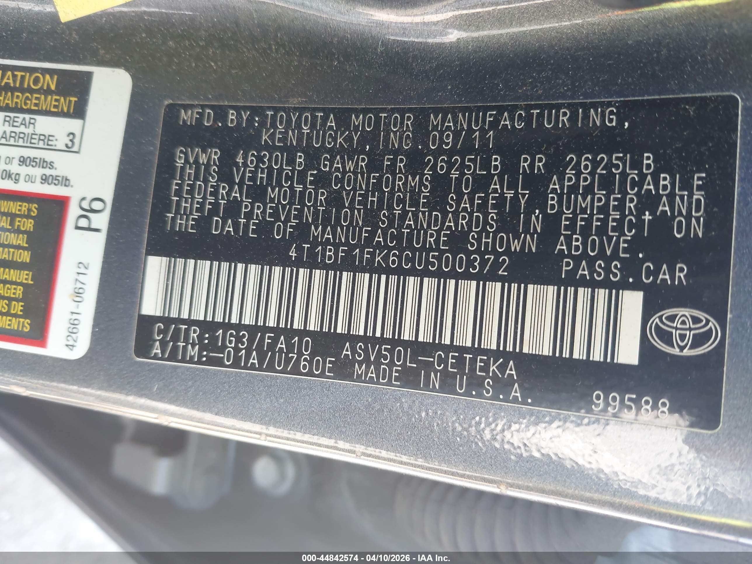 TOYOTA CAMRY image 9