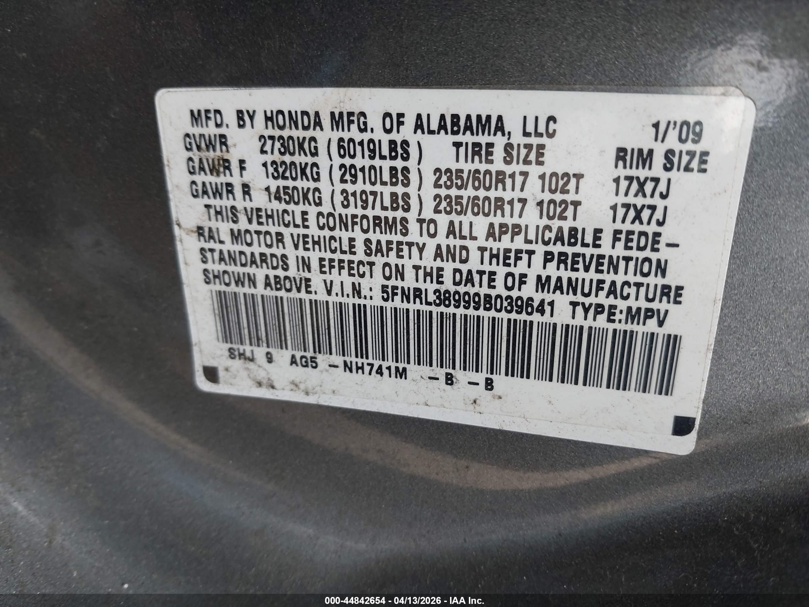 HONDA ODYSSEY image 9
