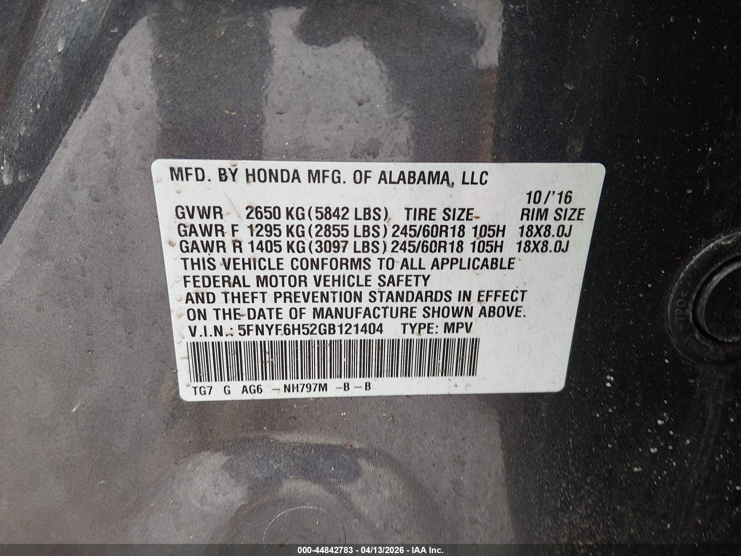 HONDA PILOT image 9