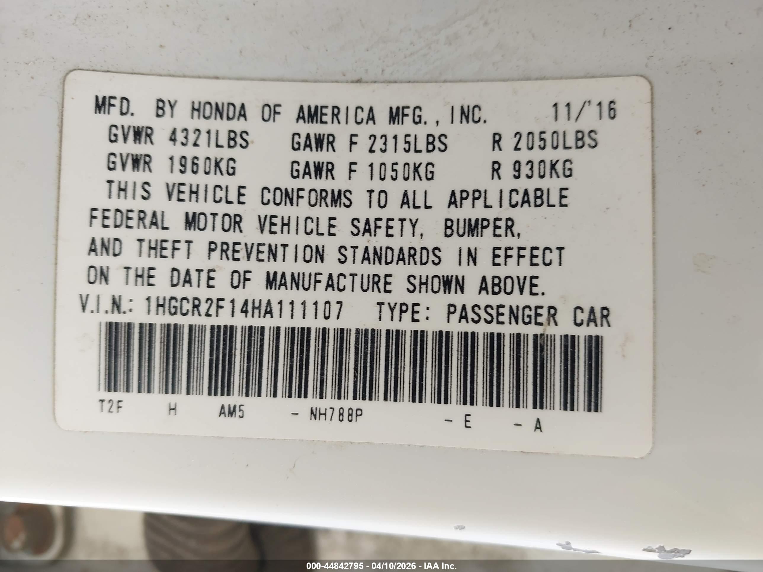HONDA ACCORD image 9