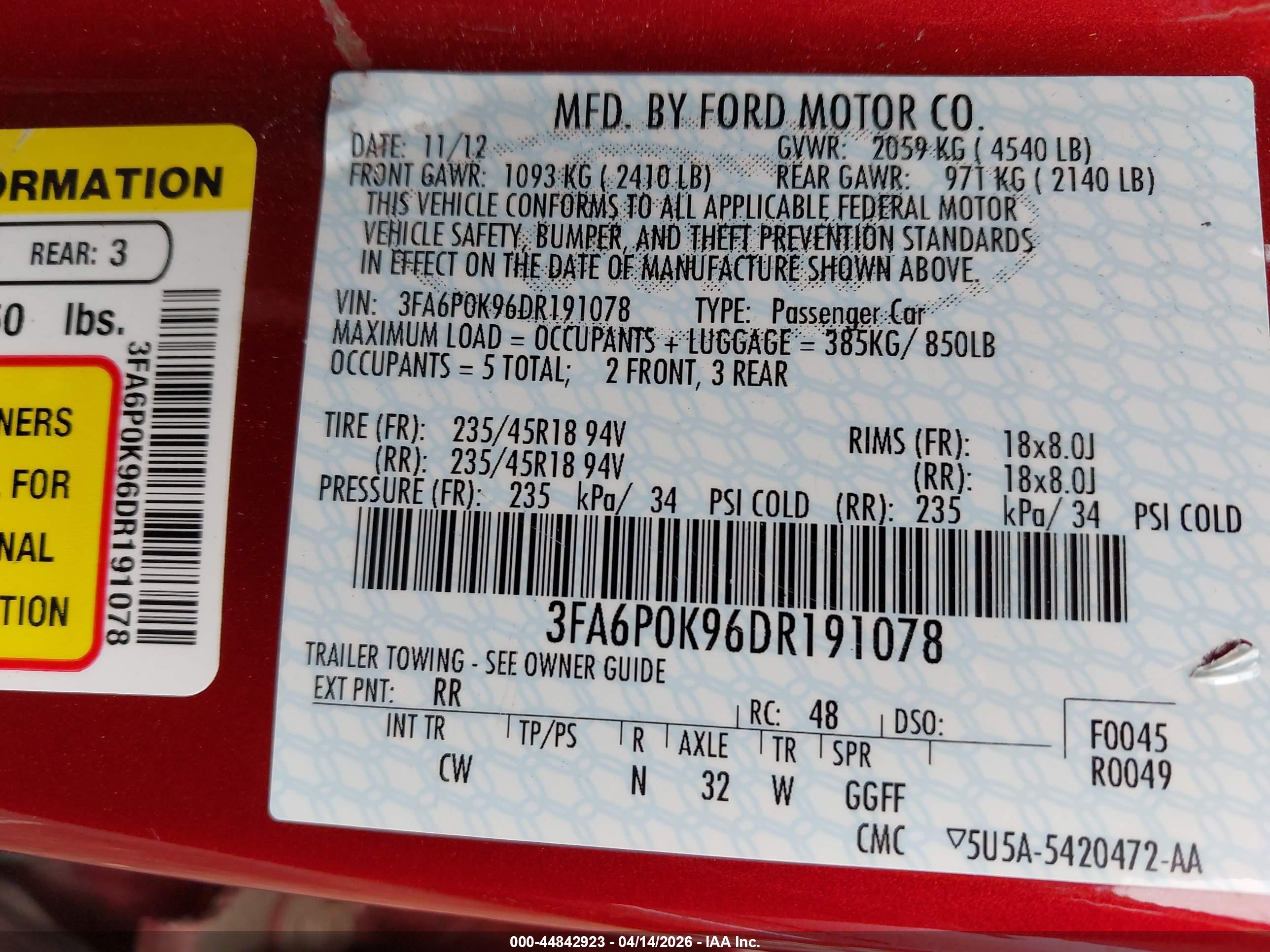 FORD FUSION image 9