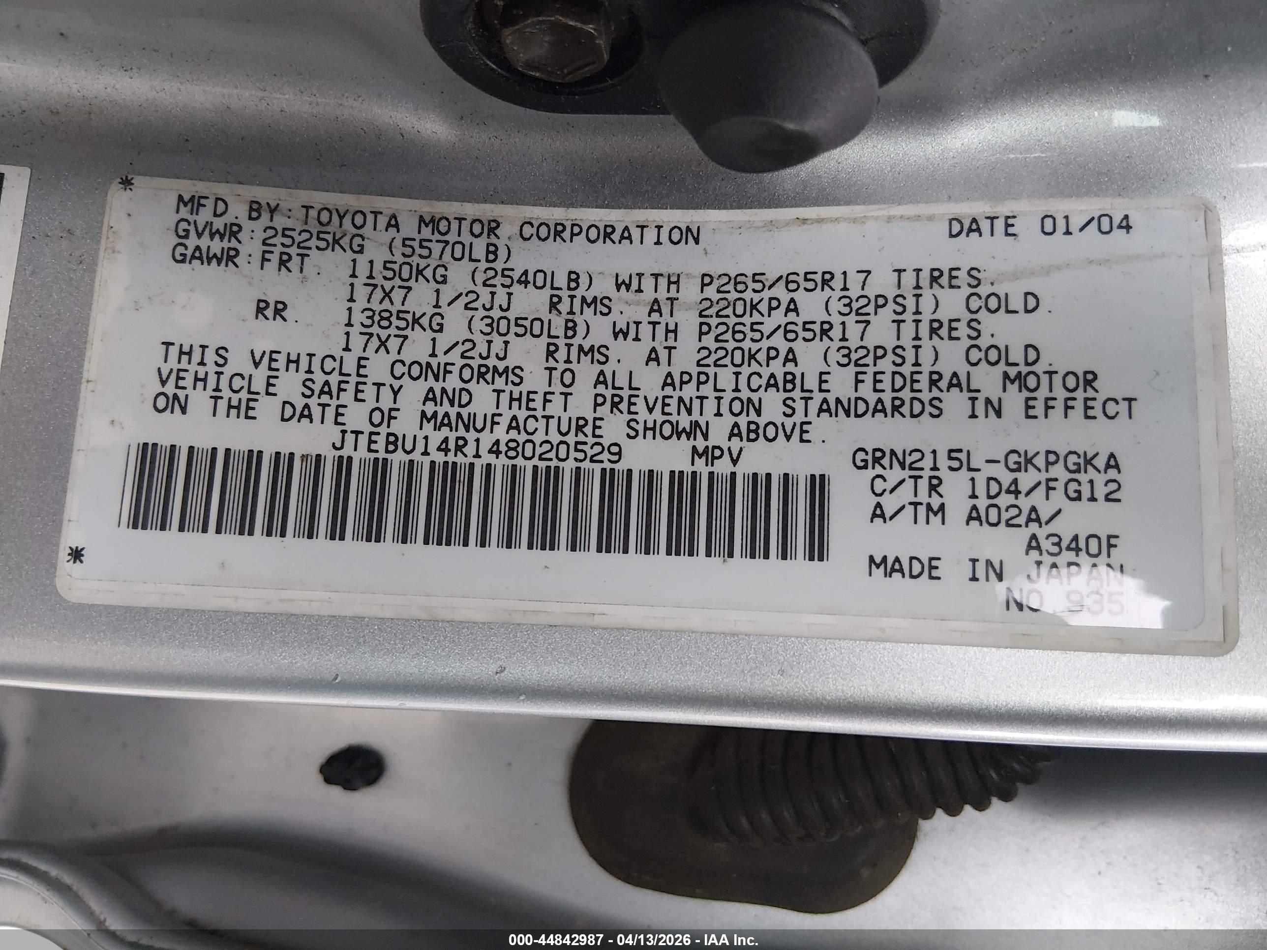 TOYOTA 4RUNNER image 9