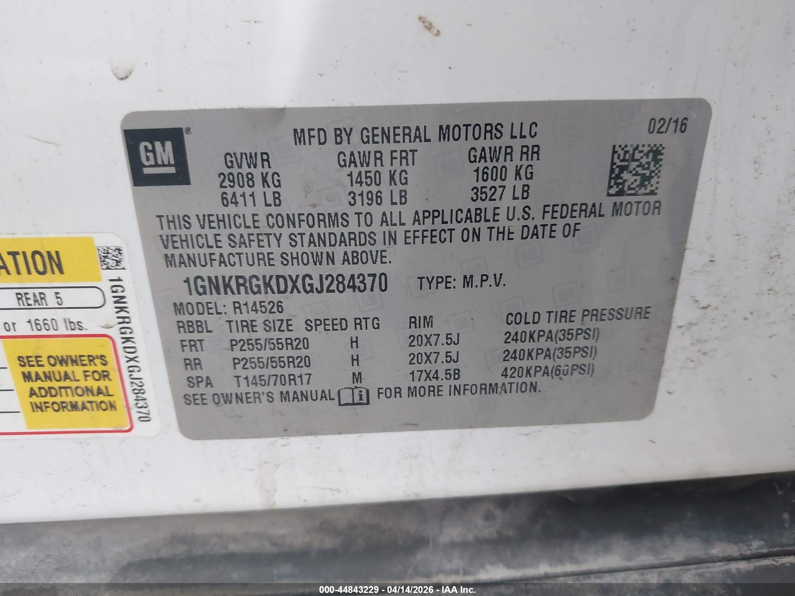CHEVROLET TRAVERSE image 9