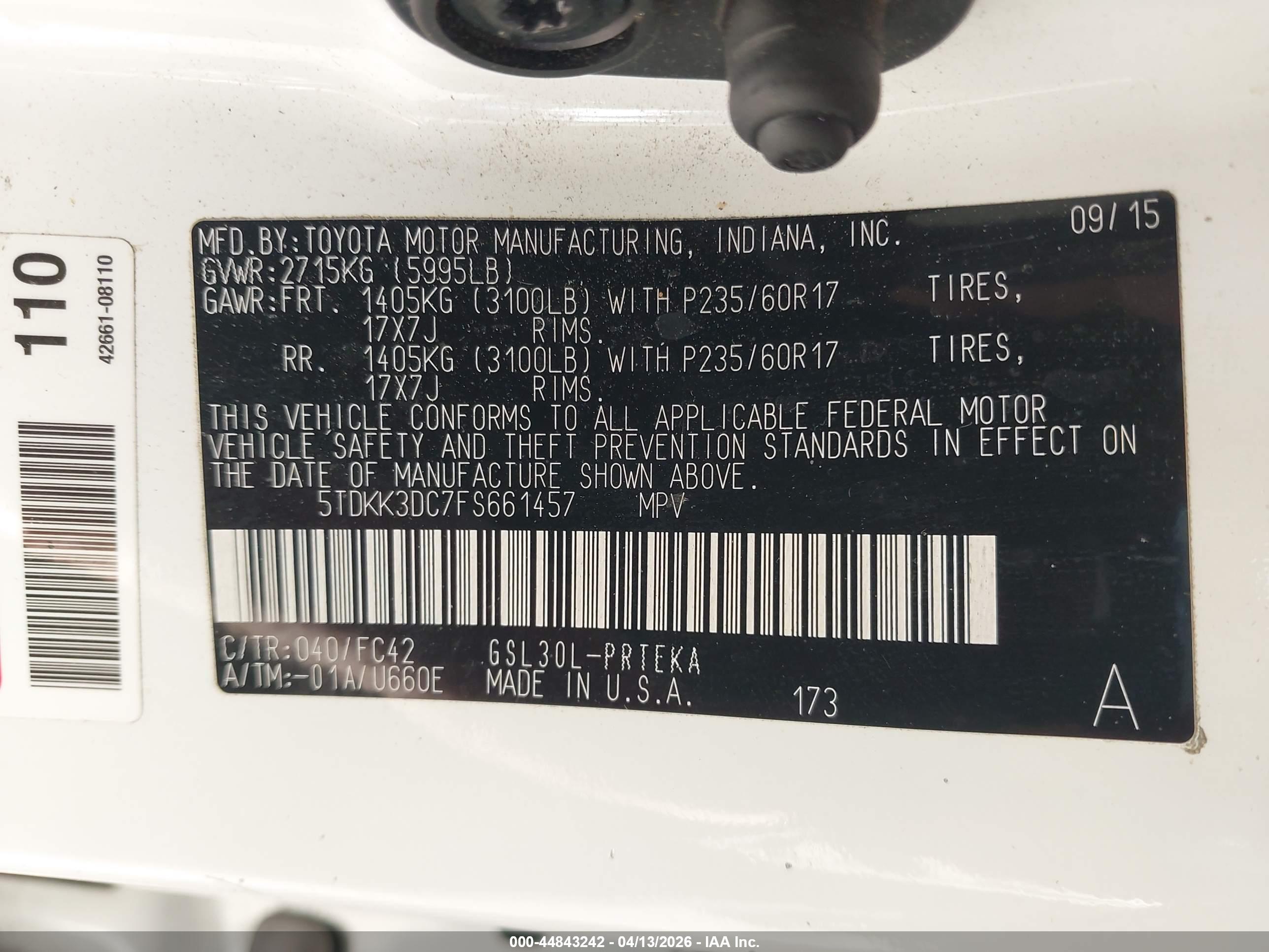 TOYOTA SIENNA image 9