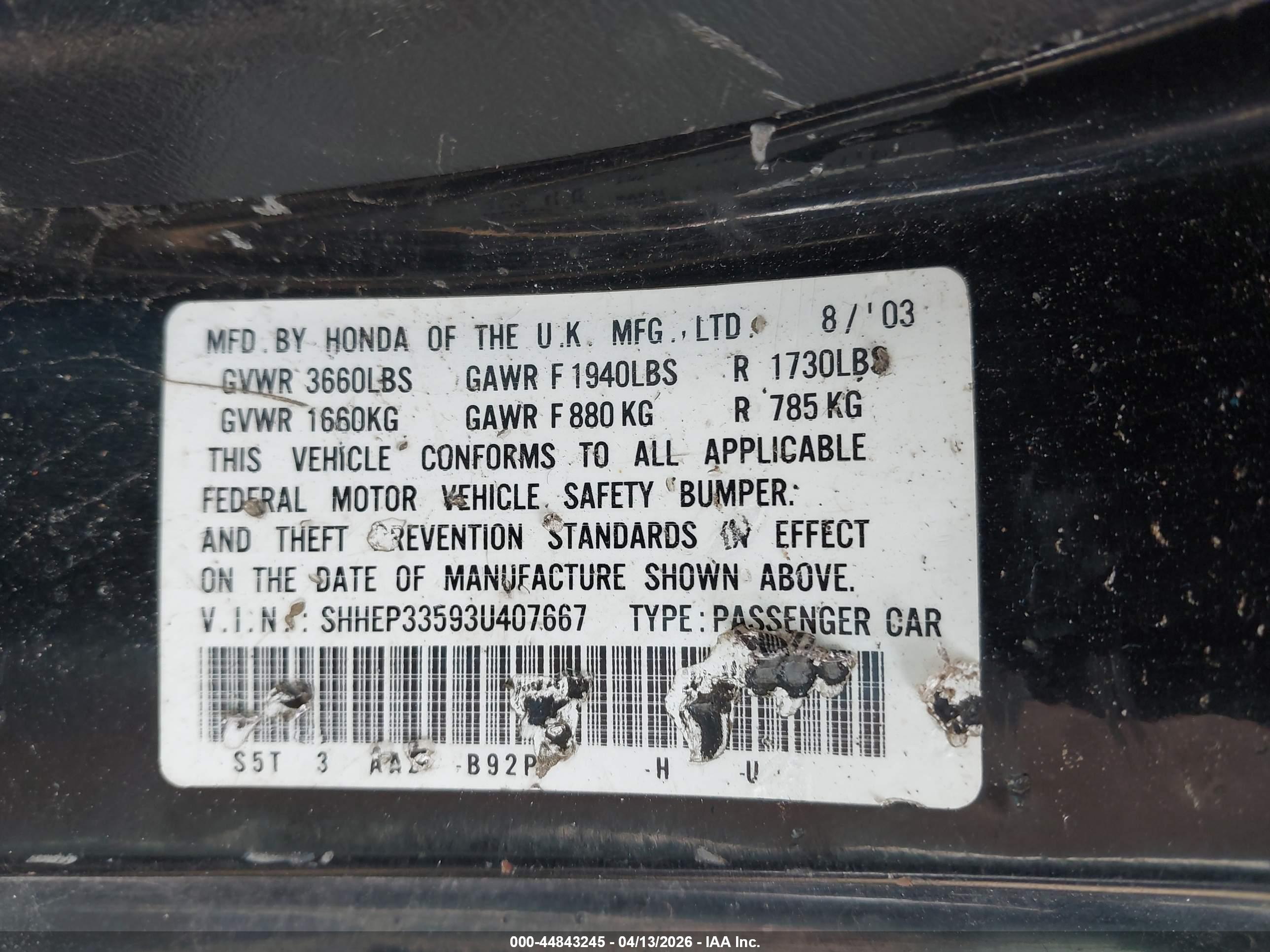 HONDA CIVIC image 9