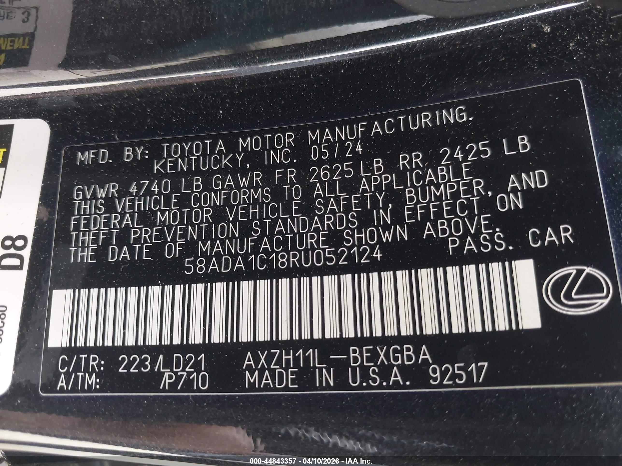 LEXUS ES image 9