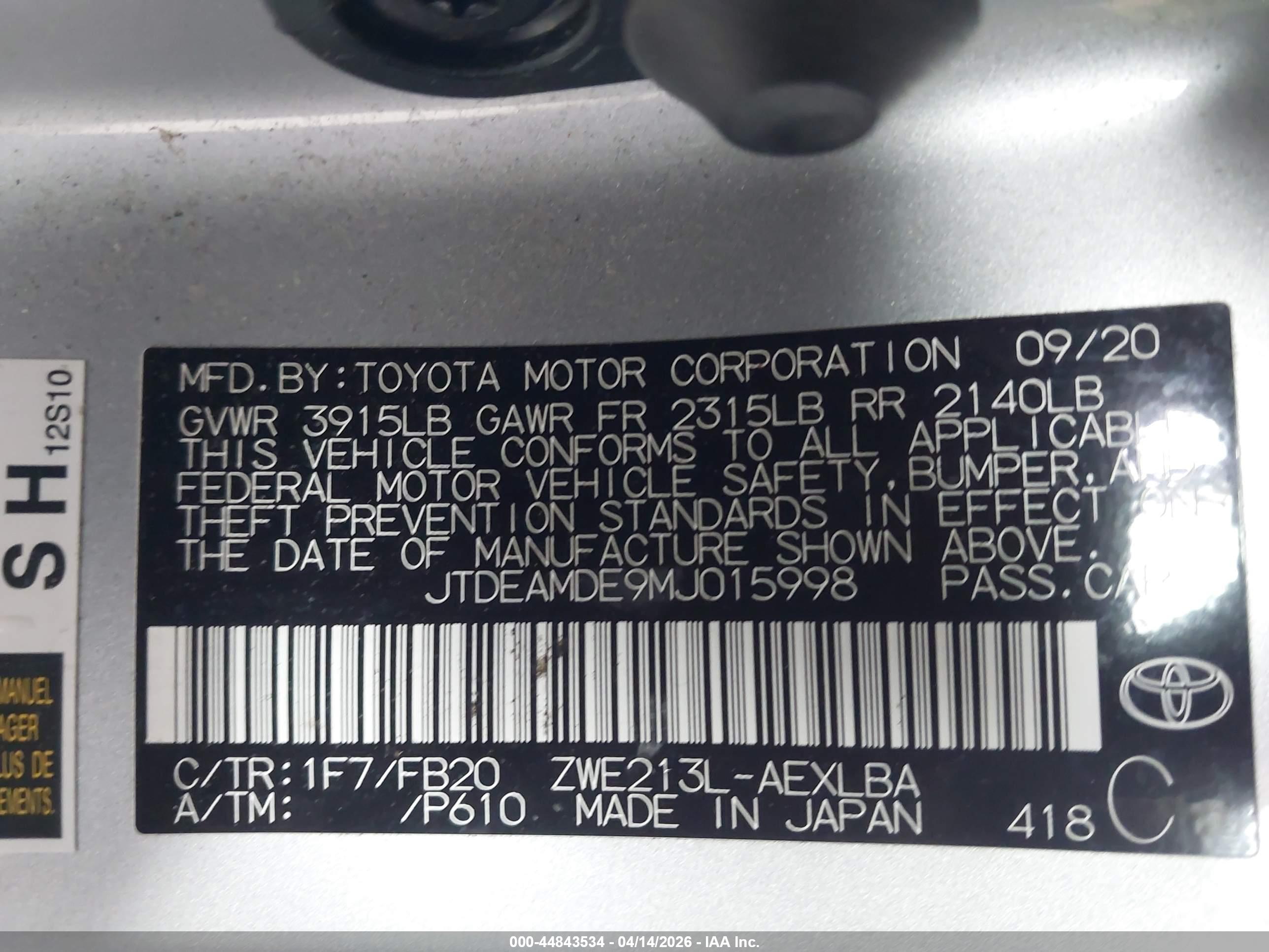 TOYOTA COROLLA image 9