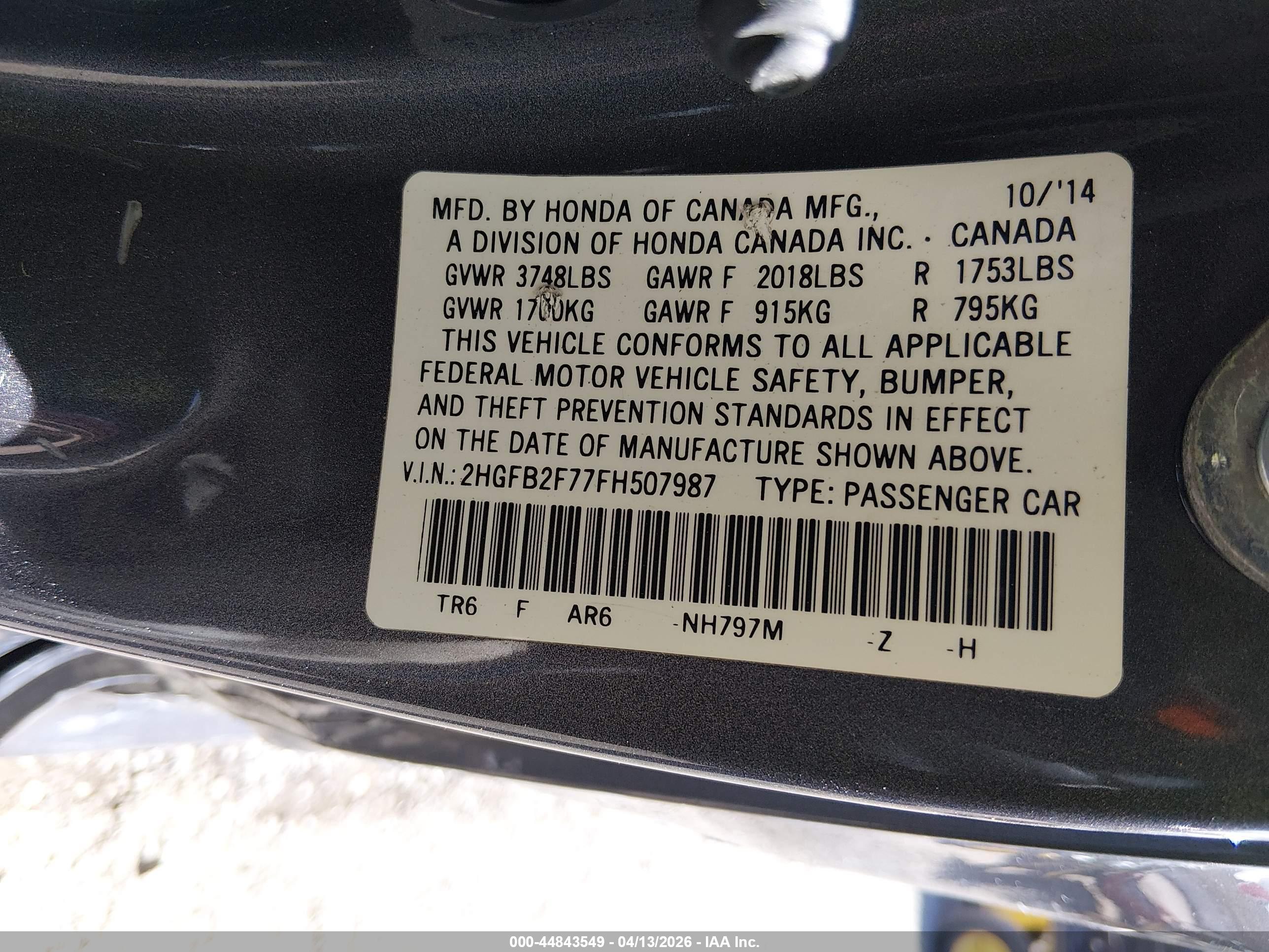 HONDA CIVIC image 9