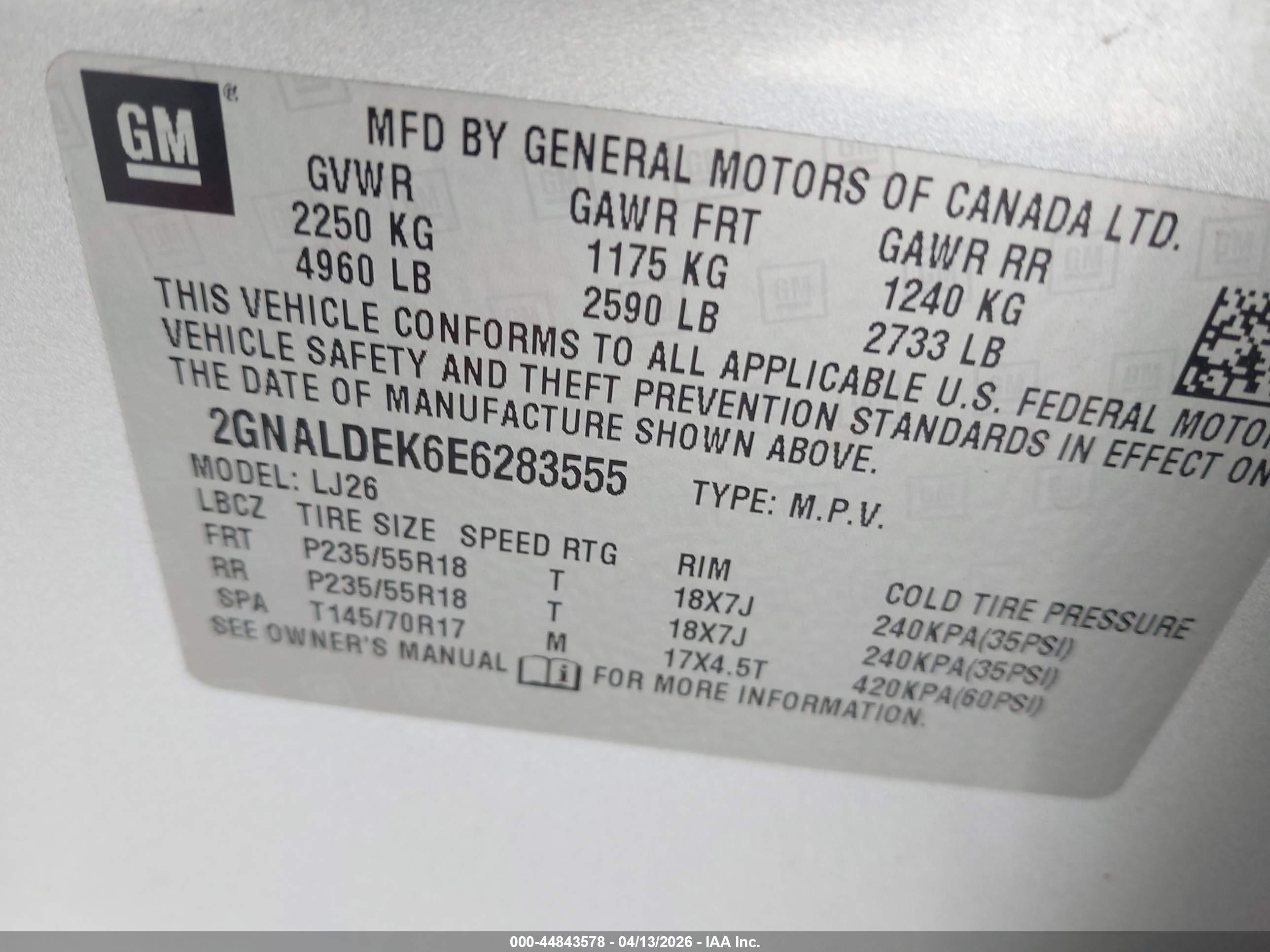 CHEVROLET EQUINOX image 9