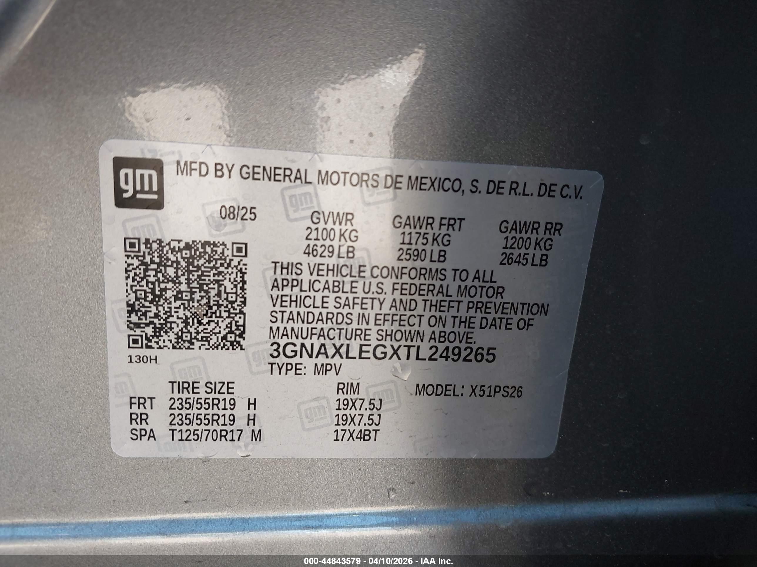 CHEVROLET EQUINOX image 9