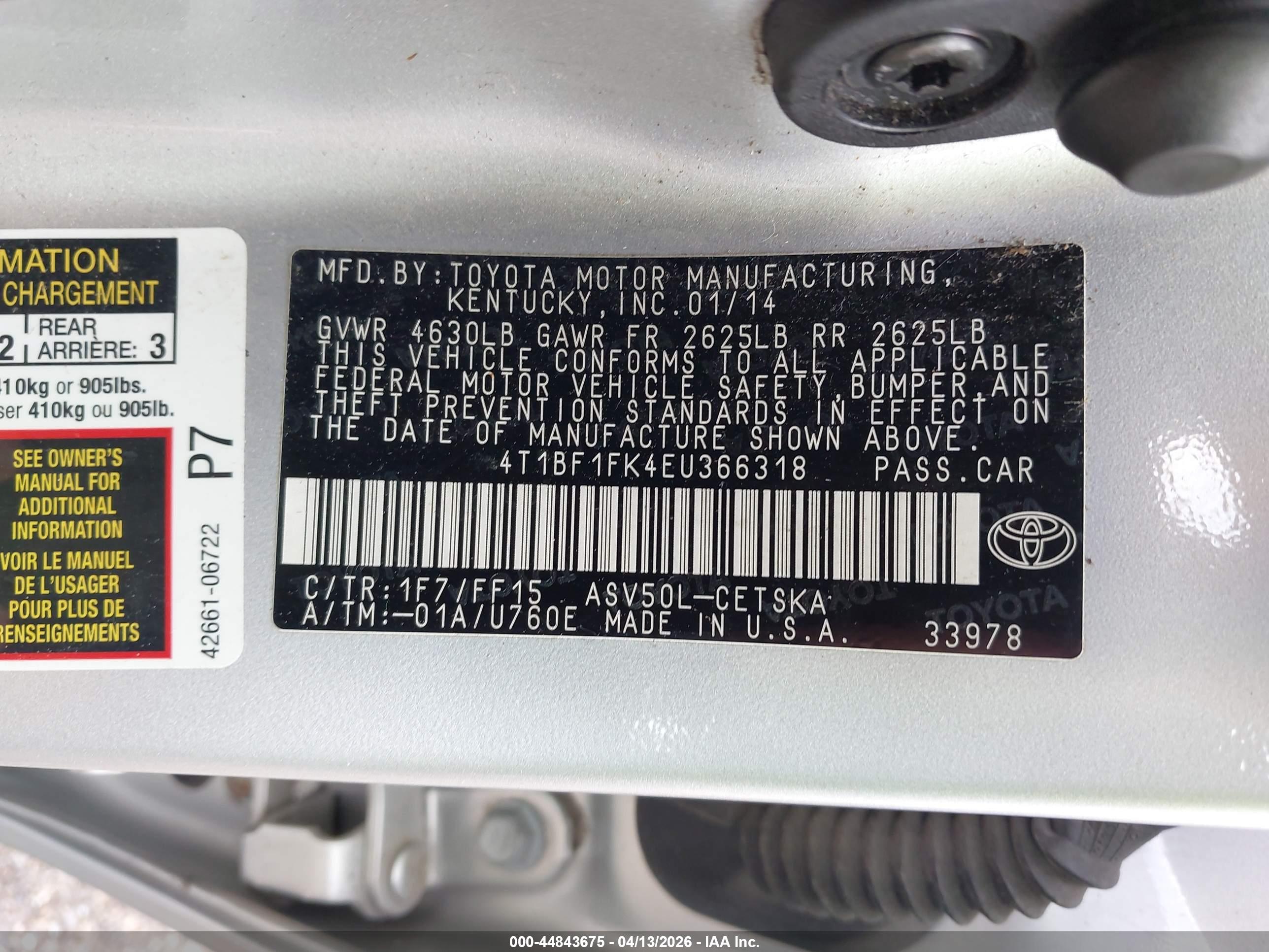 TOYOTA CAMRY image 9