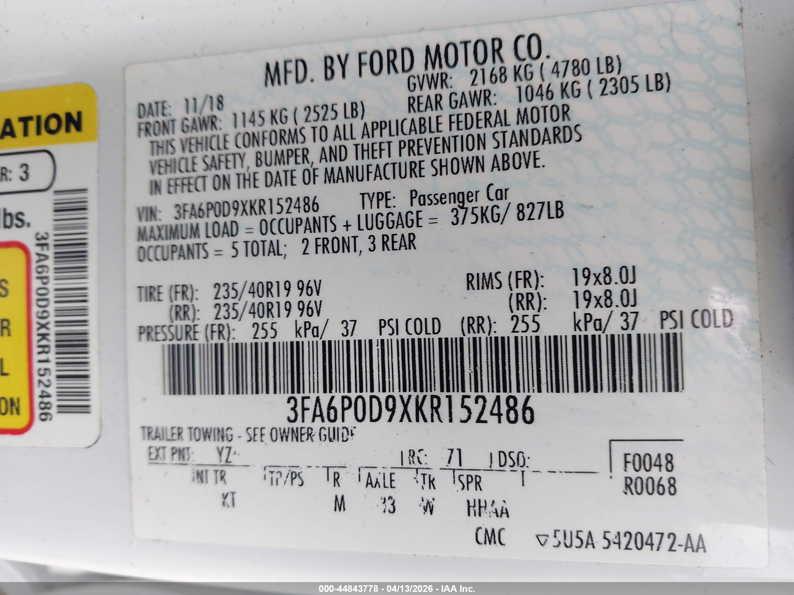 FORD FUSION image 9