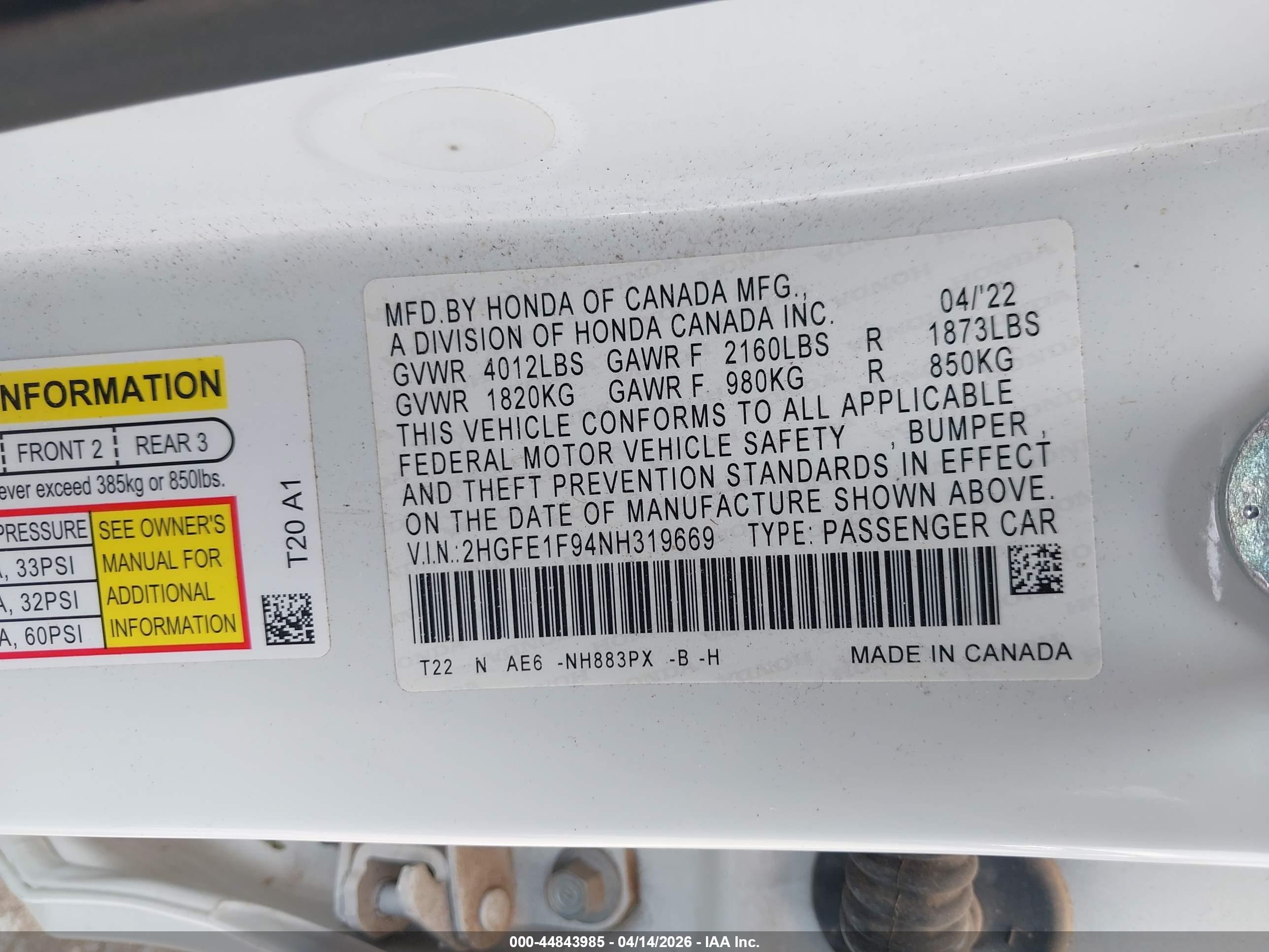 HONDA CIVIC image 9