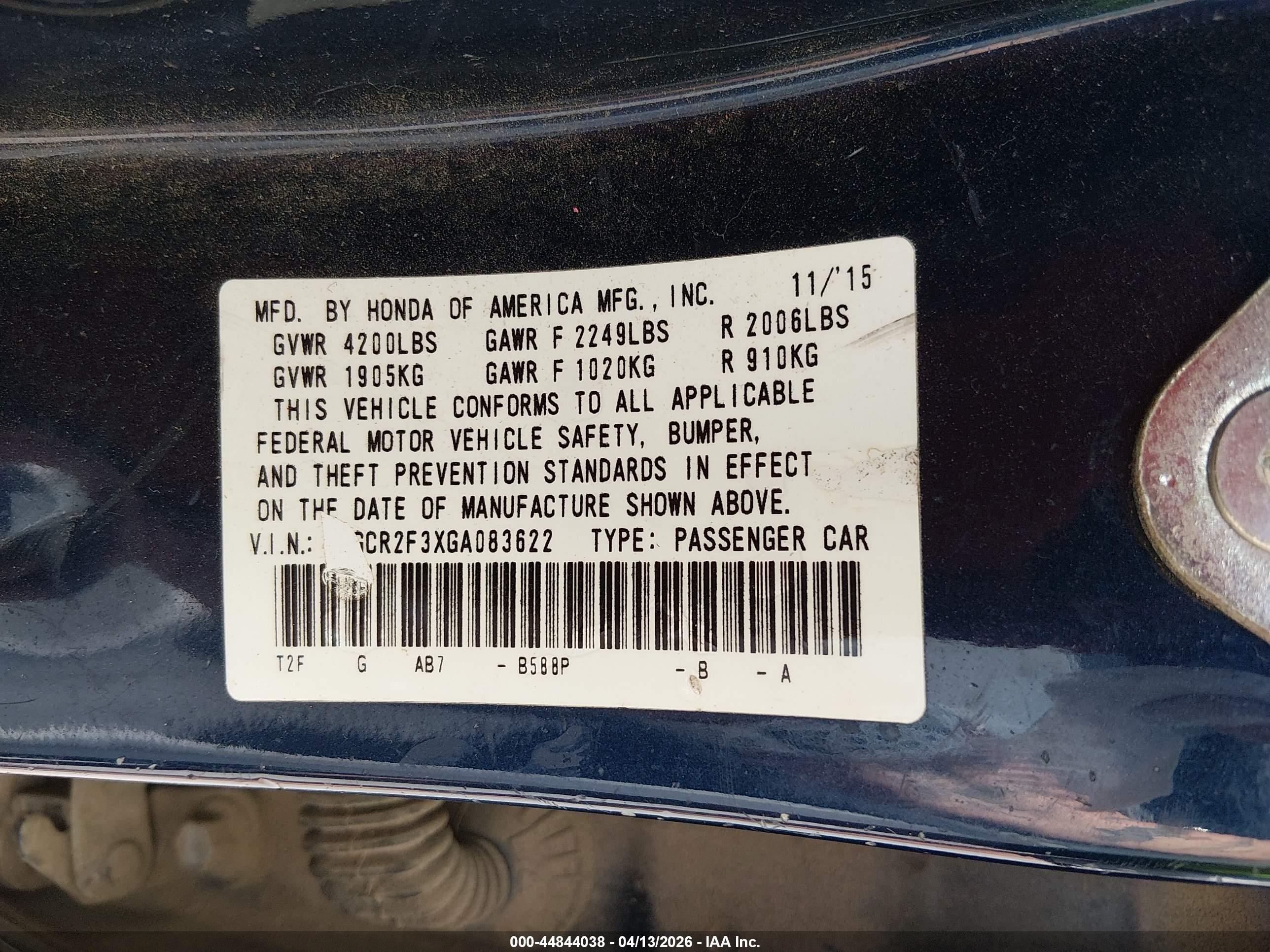 HONDA ACCORD image 9