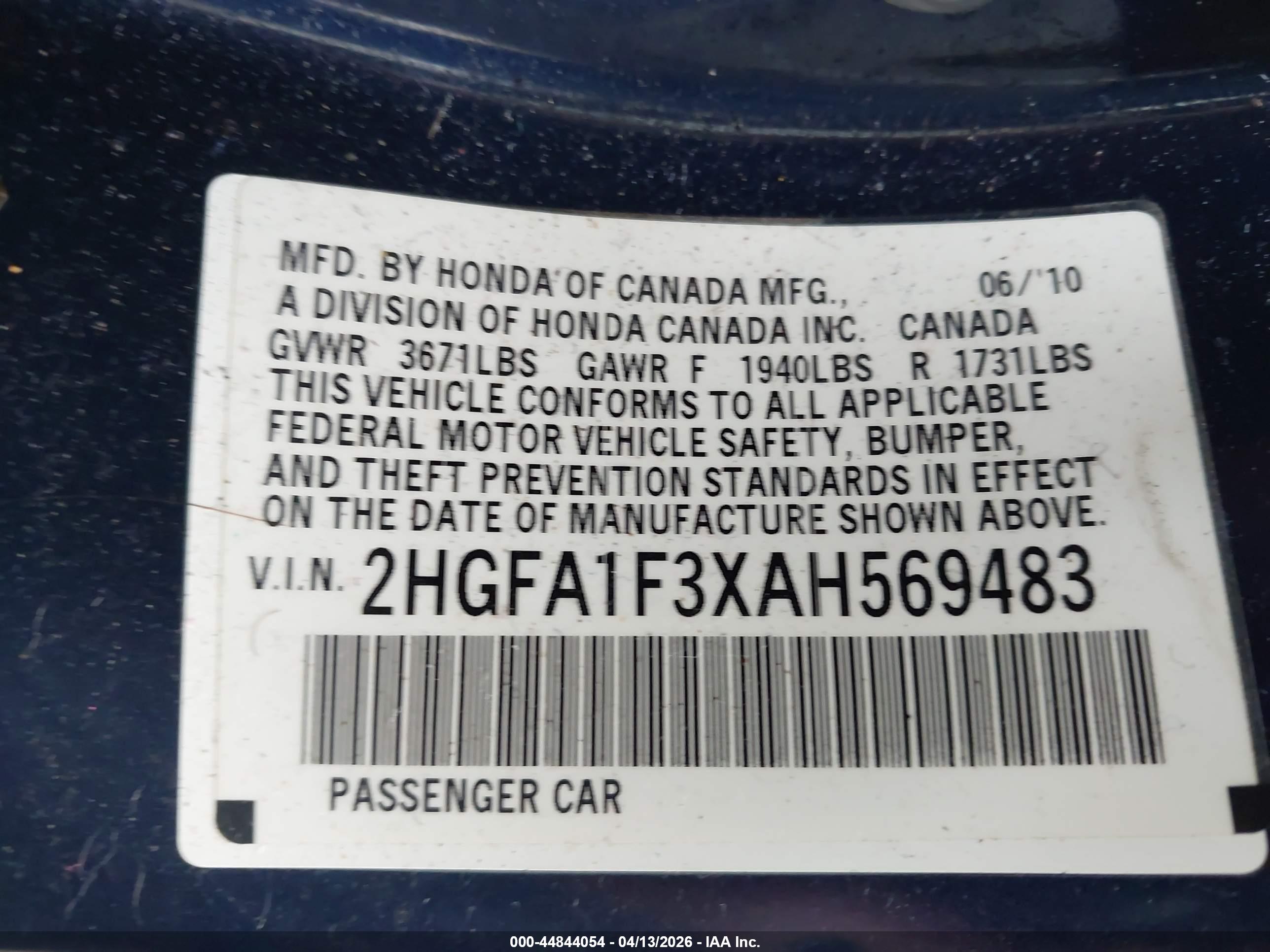 HONDA CIVIC image 9