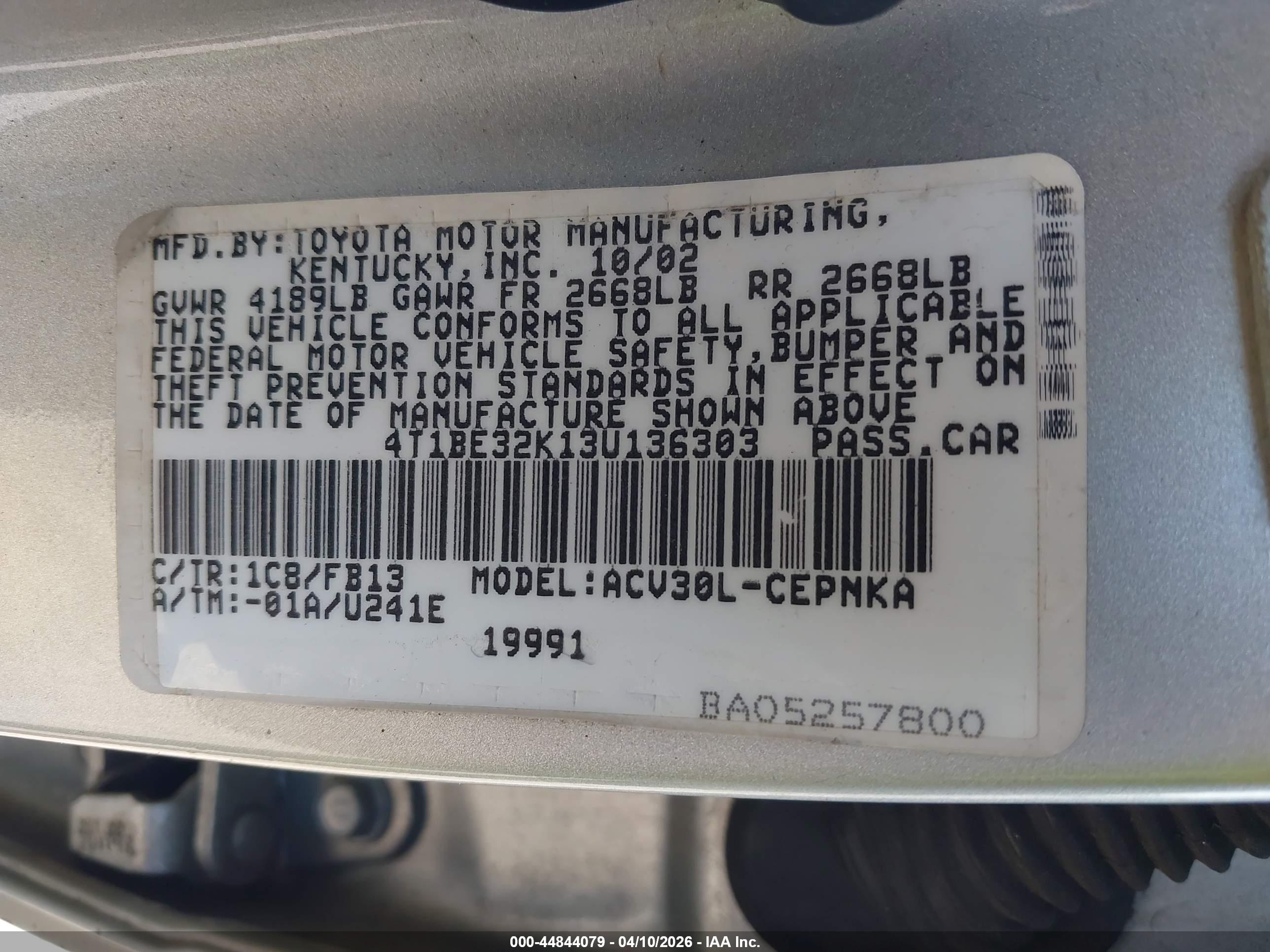 TOYOTA CAMRY image 9