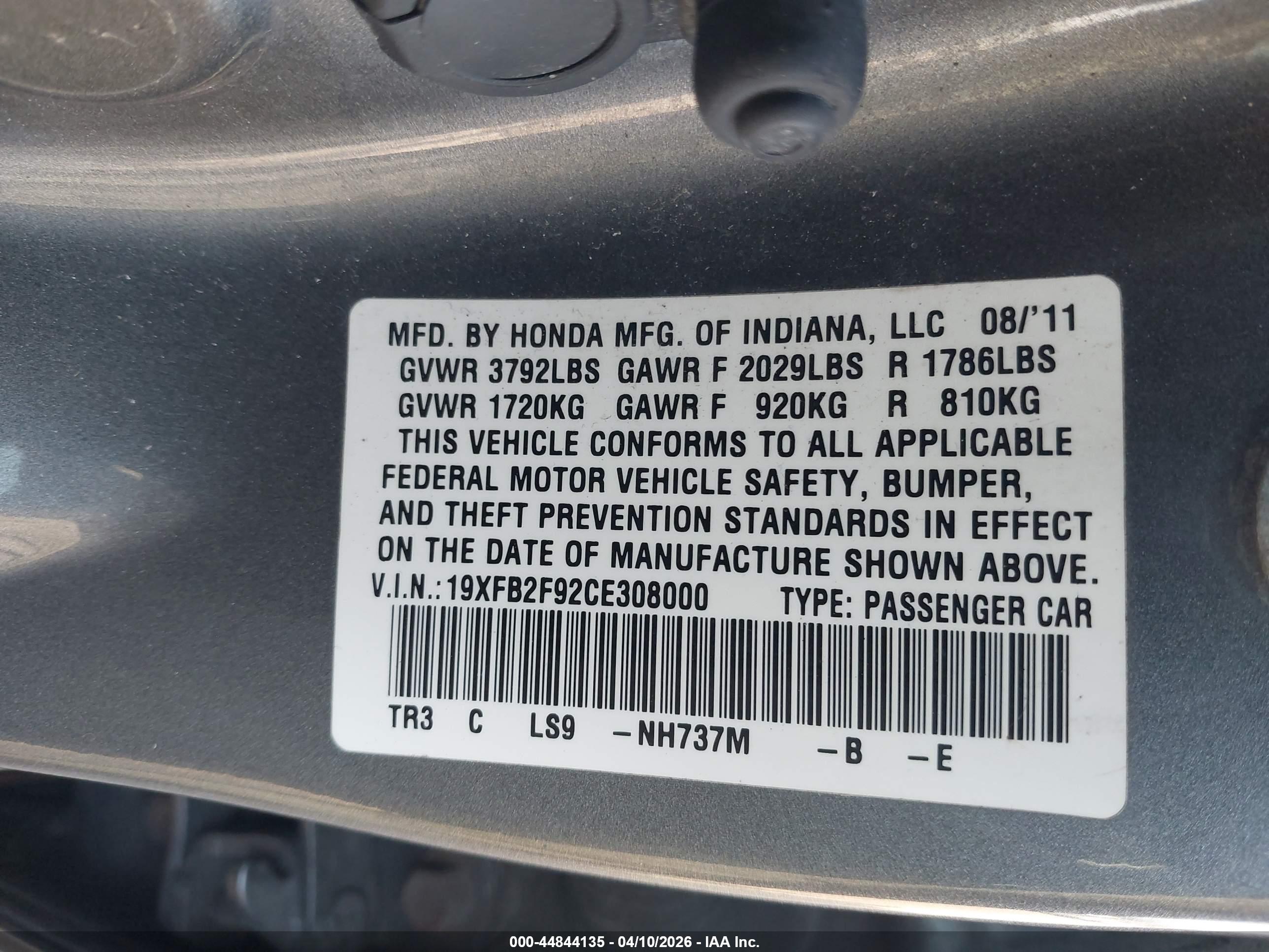 HONDA CIVIC image 9