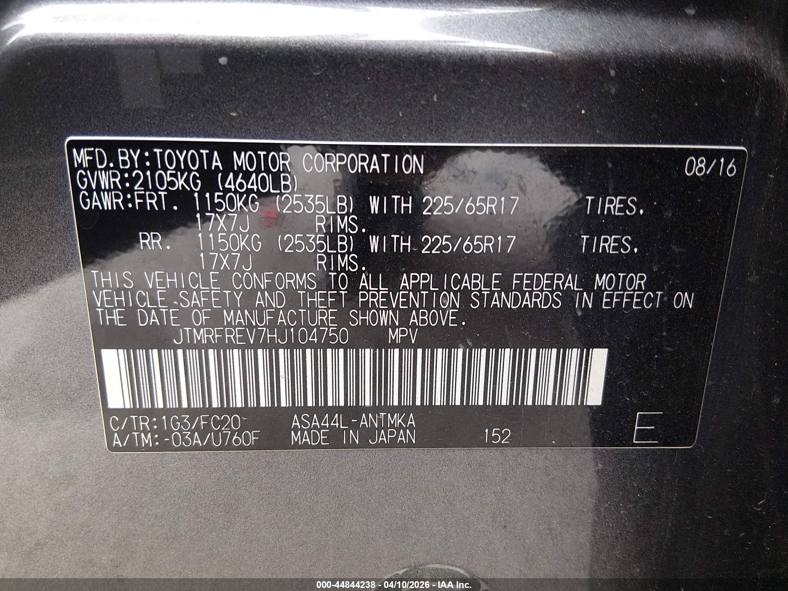TOYOTA RAV4 image 9