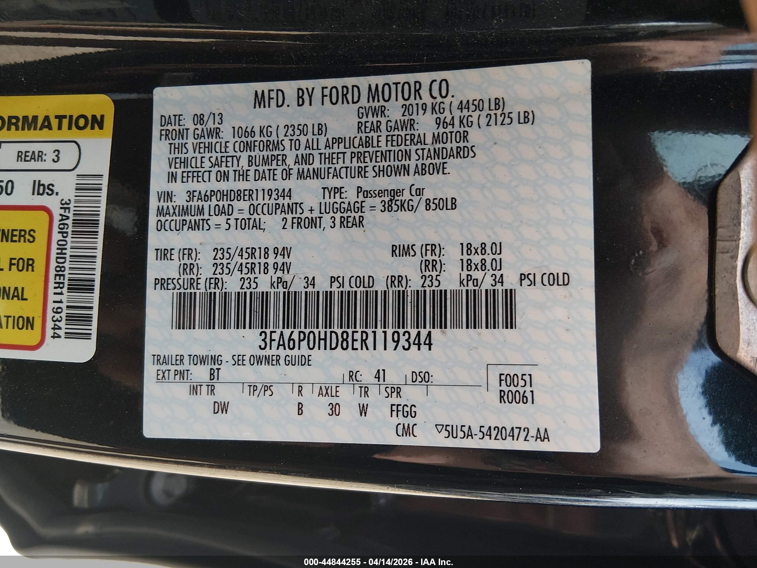 FORD FUSION image 9