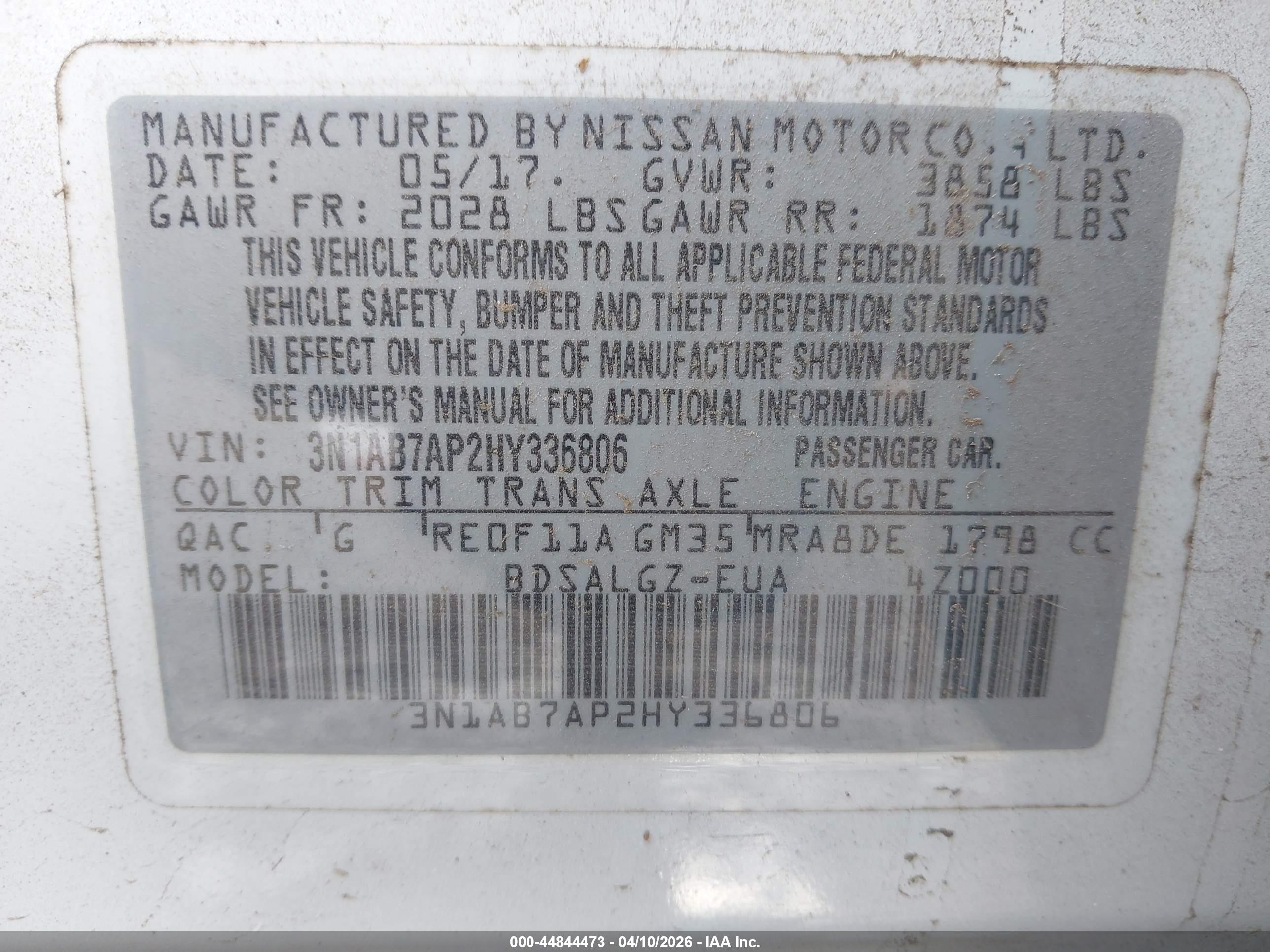 NISSAN SENTRA image 9