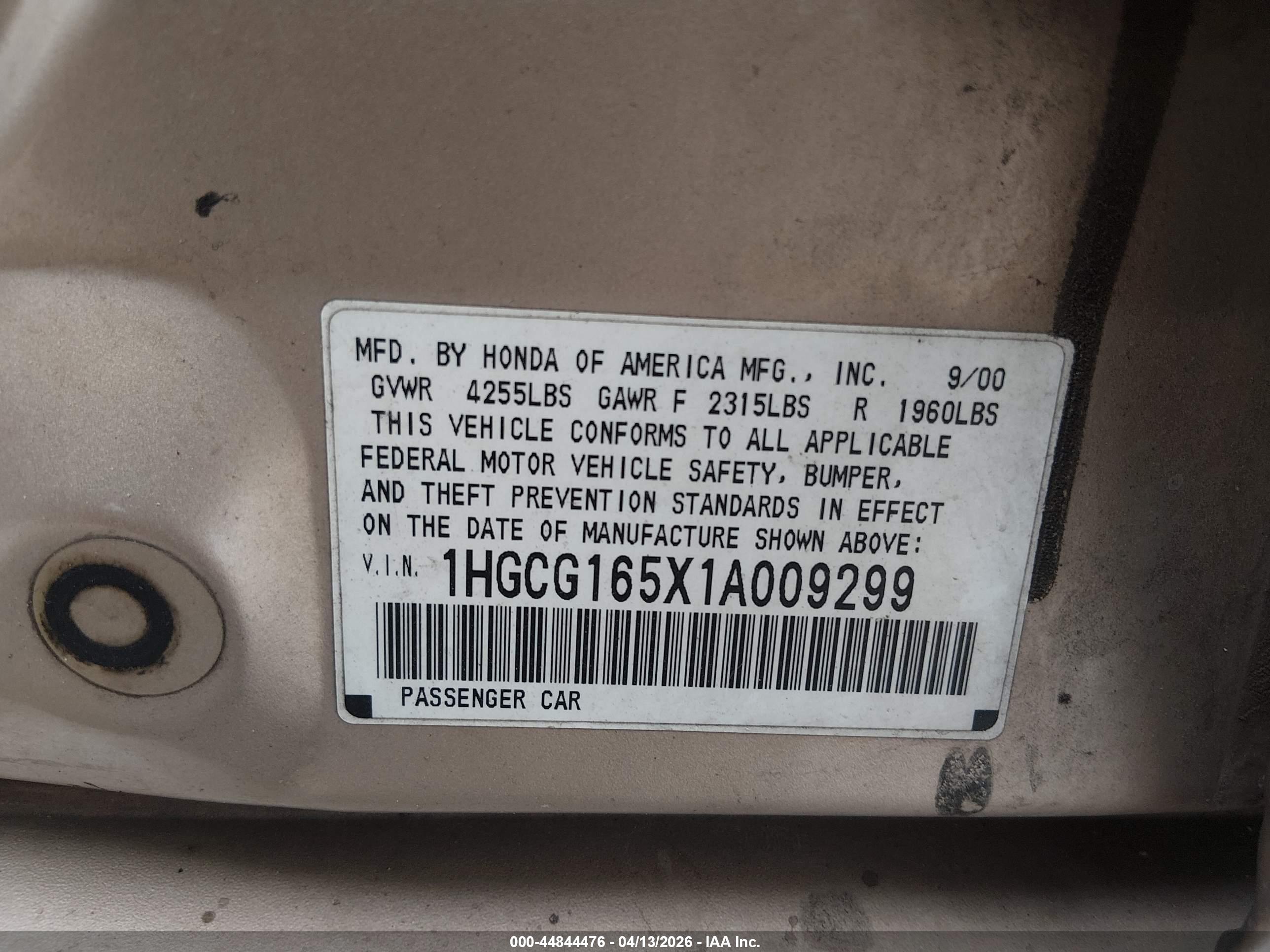 HONDA ACCORD image 9