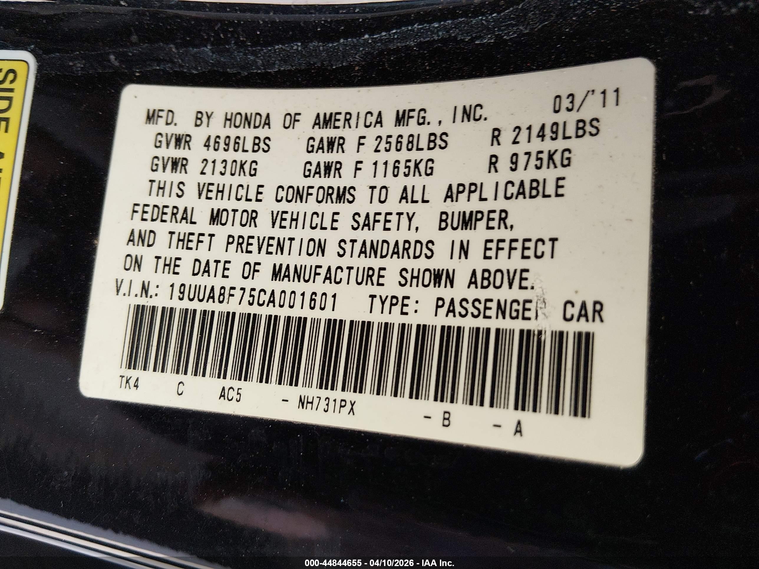 ACURA TL image 9