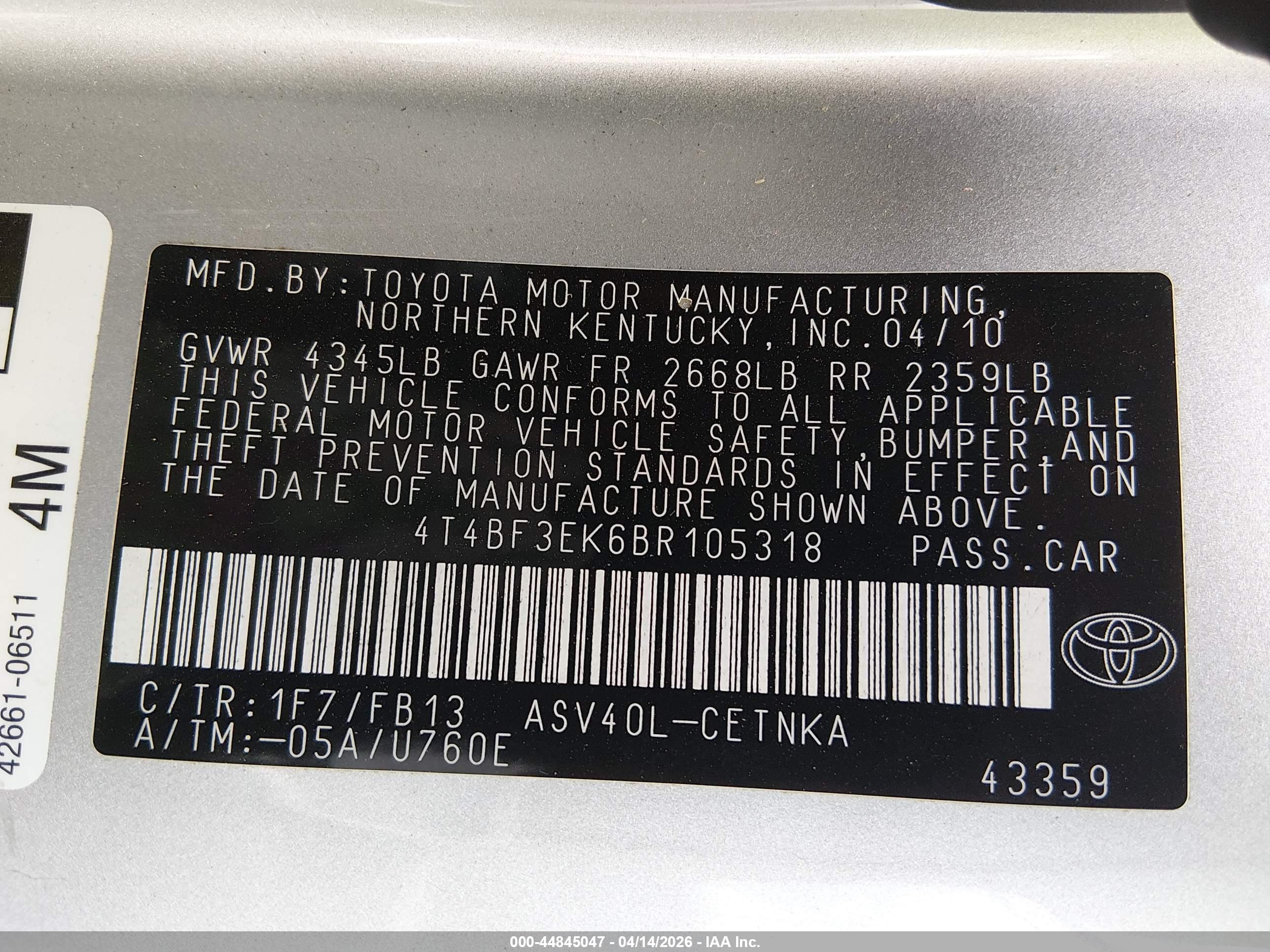 TOYOTA CAMRY image 9