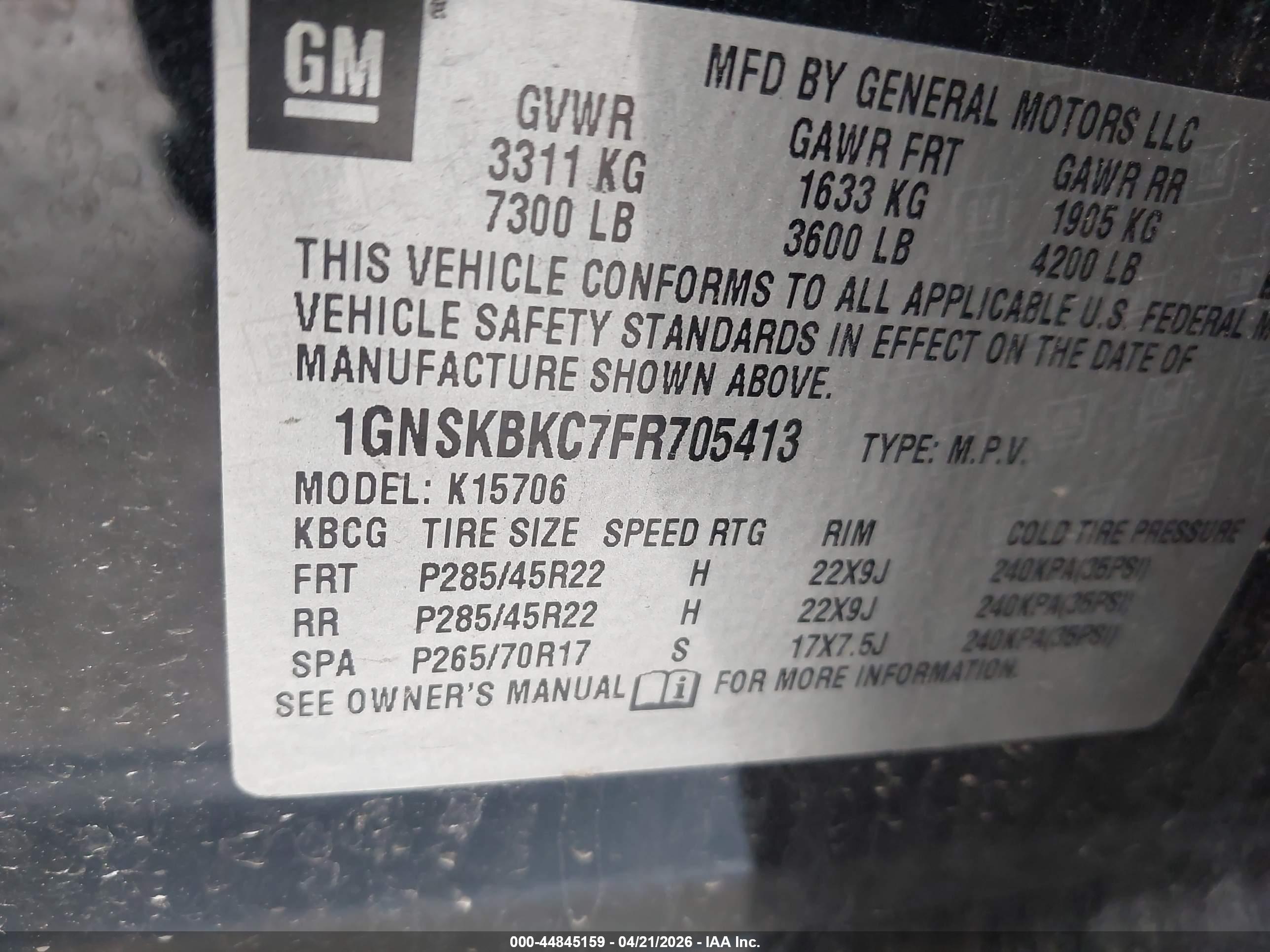 CHEVROLET TAHOE image 9